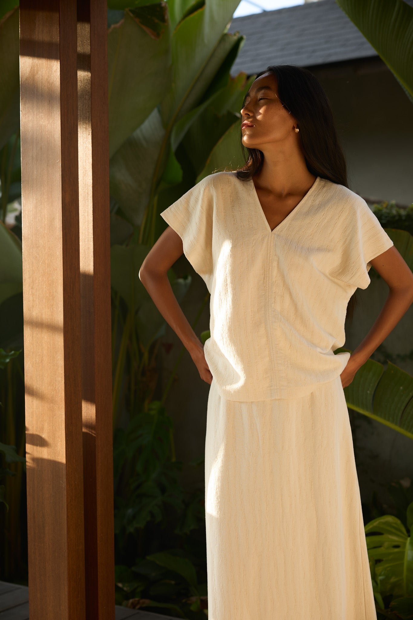 Linen Kaftan Top