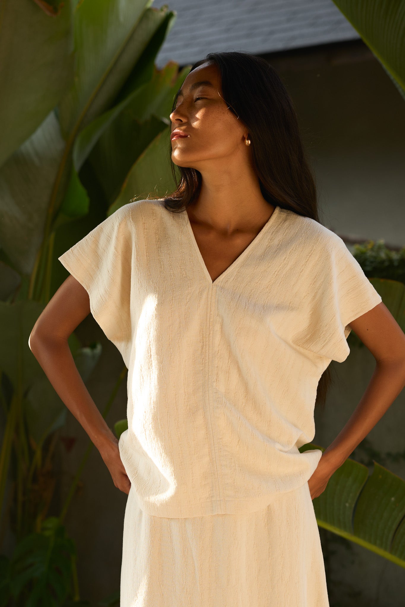 Linen Kaftan Top