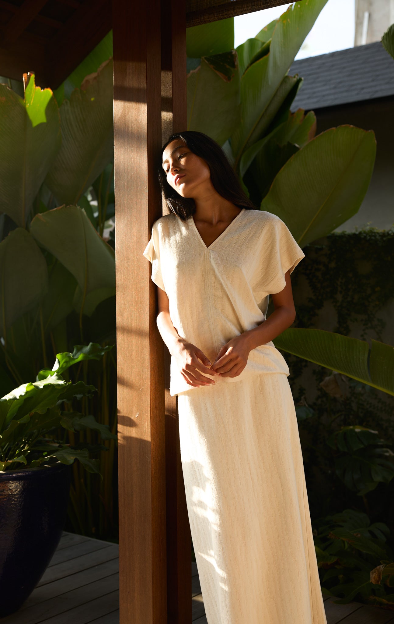 Linen Kaftan Top
