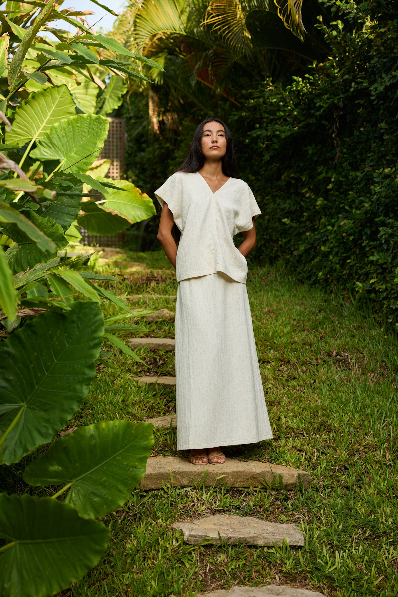 Linen Kaftan Top