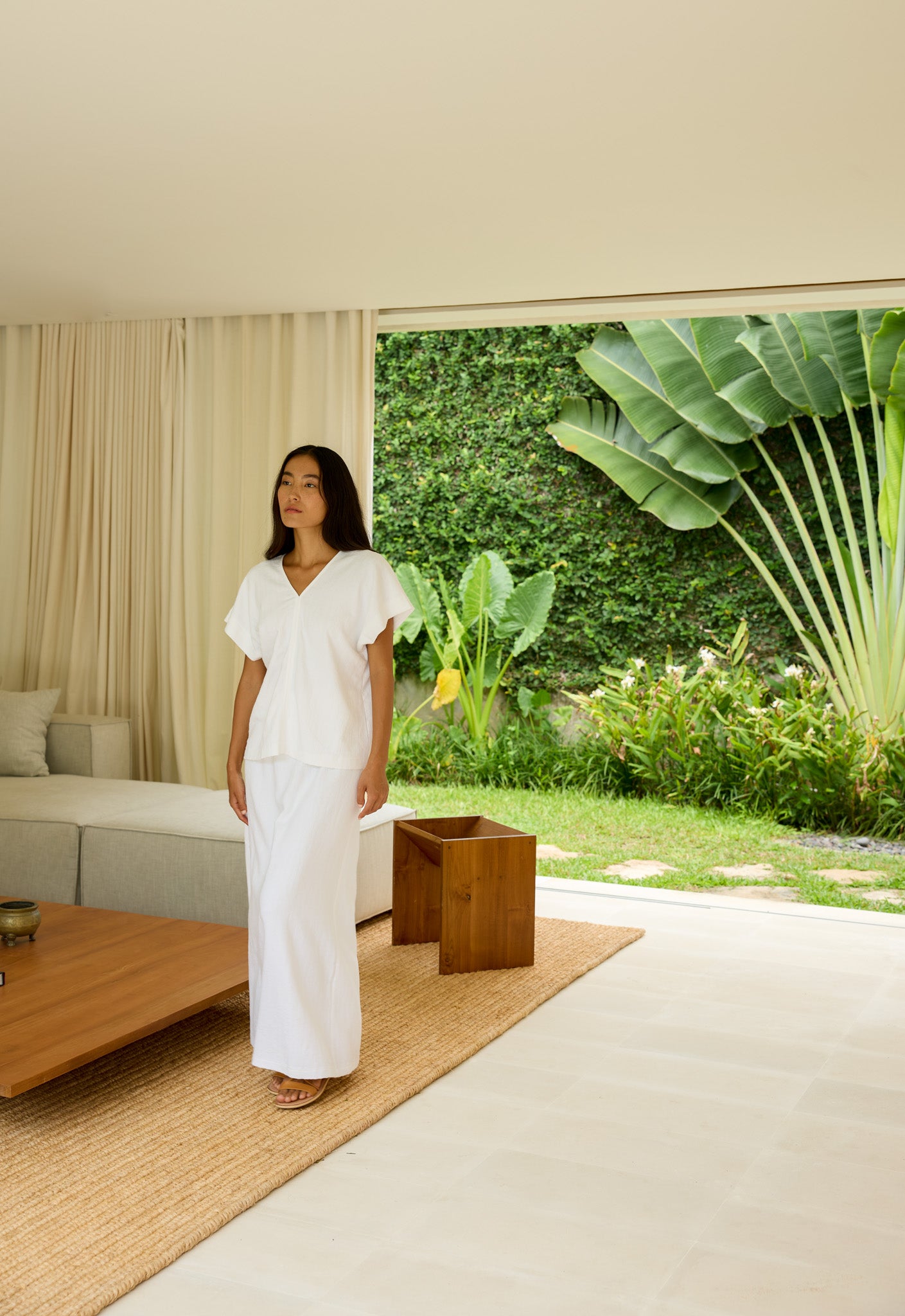 Linen Kaftan Top