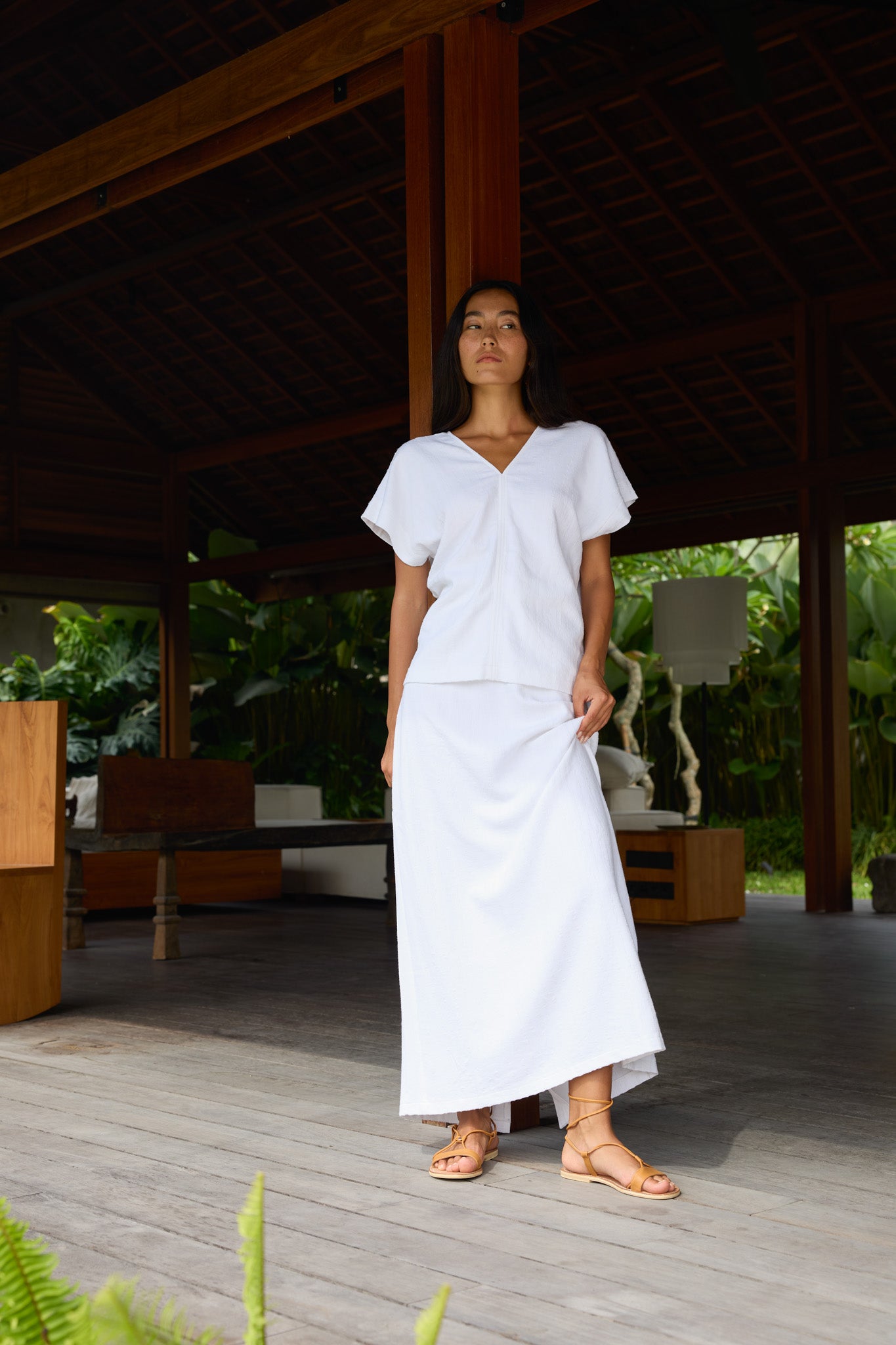 Linen Kaftan Top