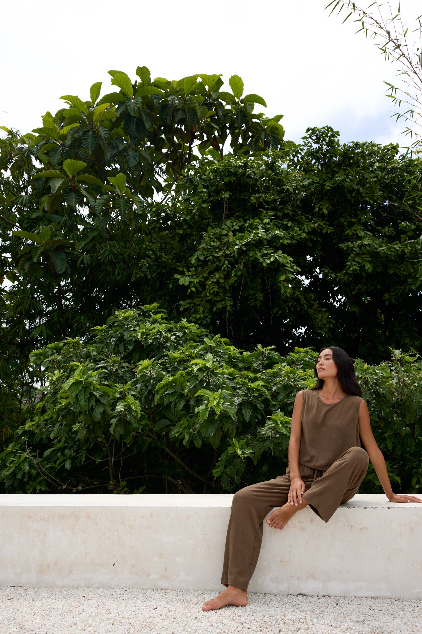 Maya Long Linen Trousers