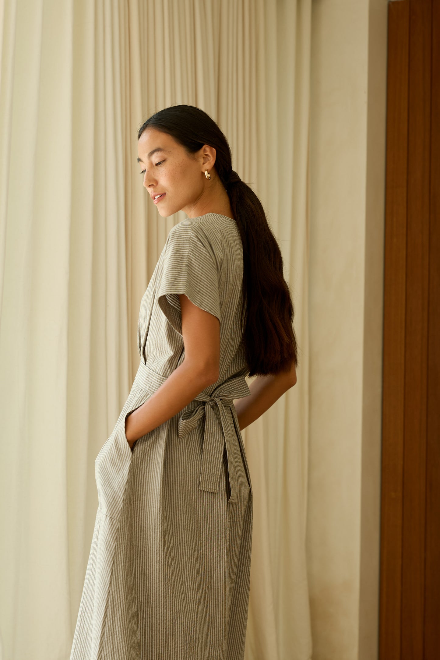 Nouvelle Stripe Cotton Dress