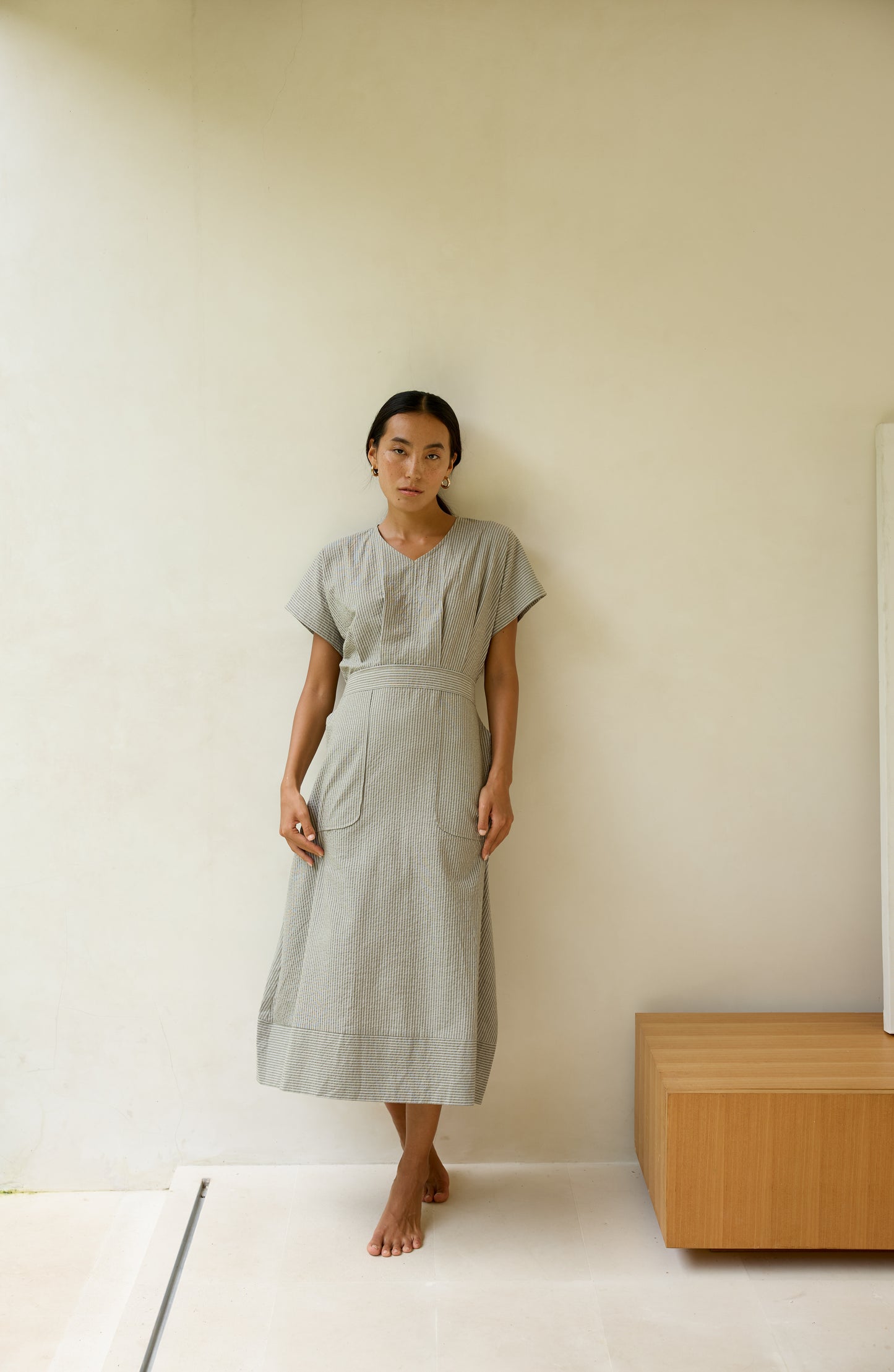 Nouvelle Stripe Cotton Dress