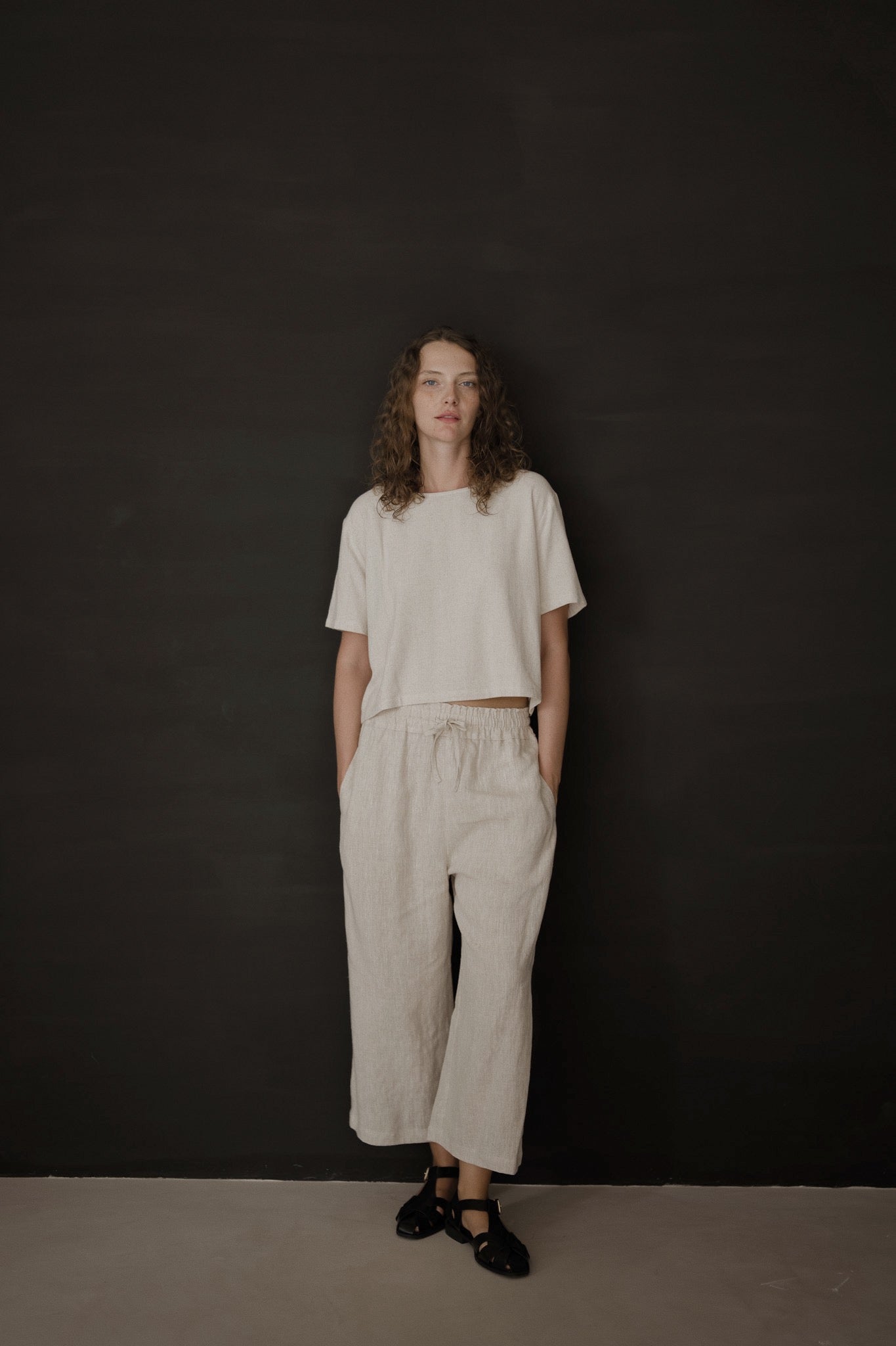Elasticated Linen Culottes