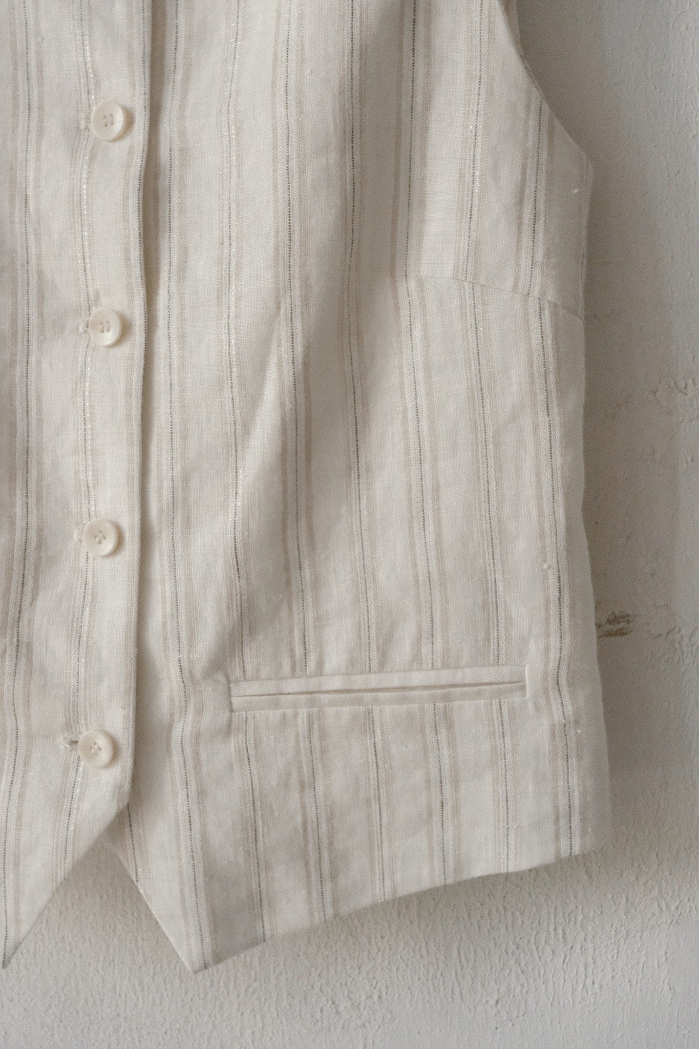 Stripe Linen Vest