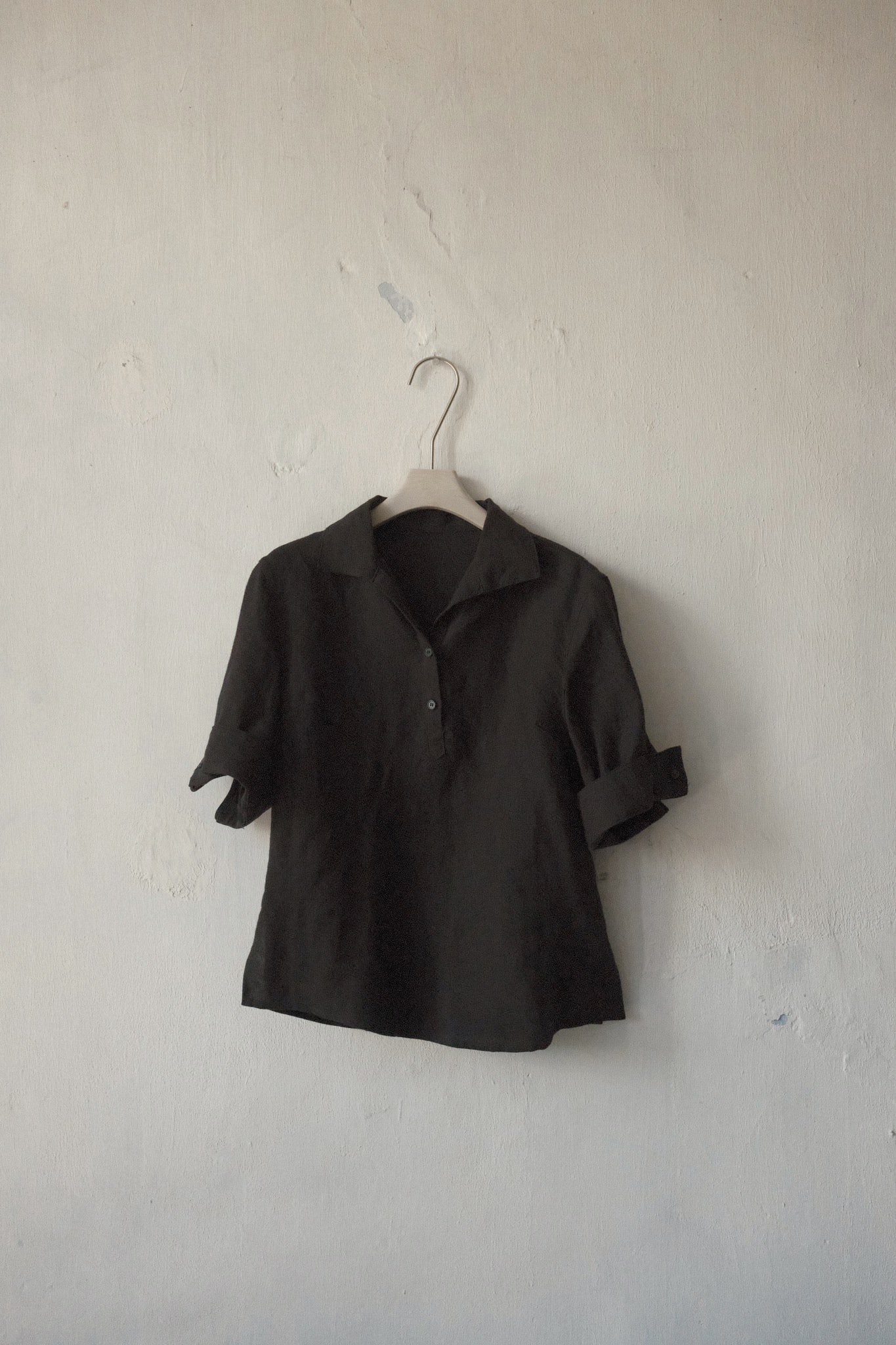 Linen Blouse with Collar