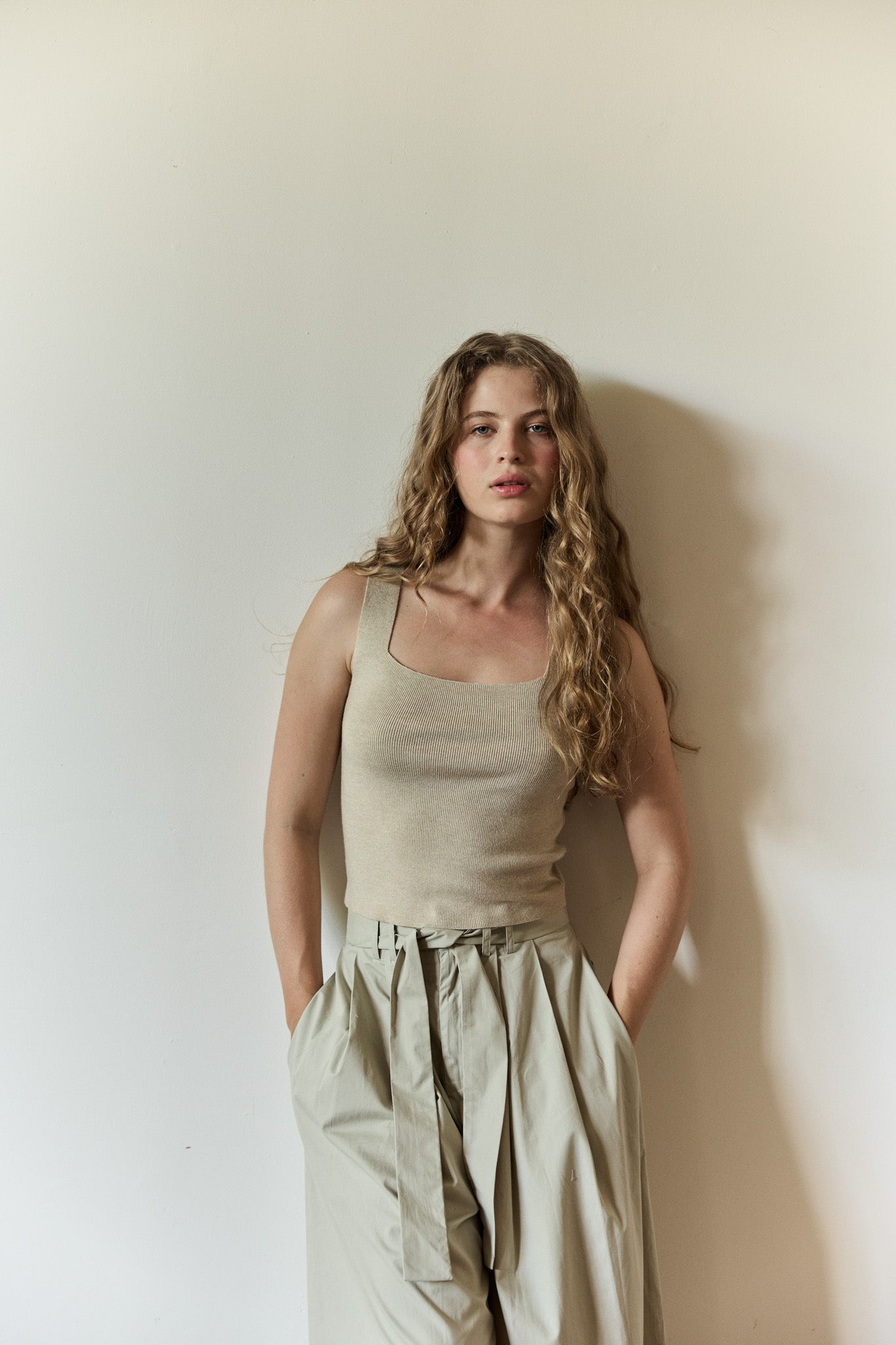 Belted Tailored Trousers
