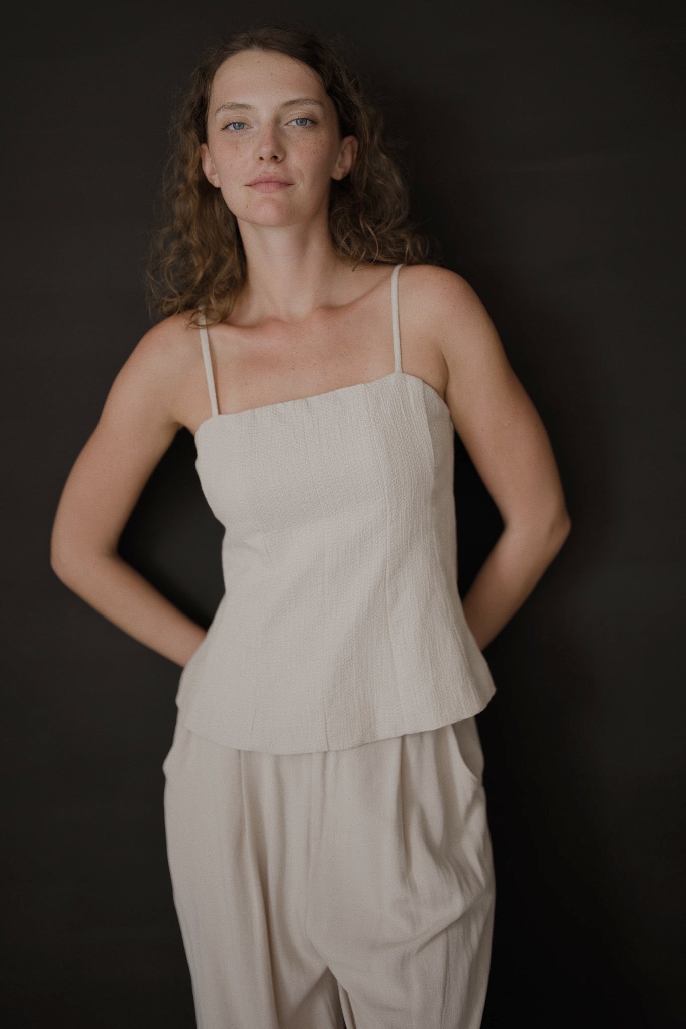 Textured Strap Top