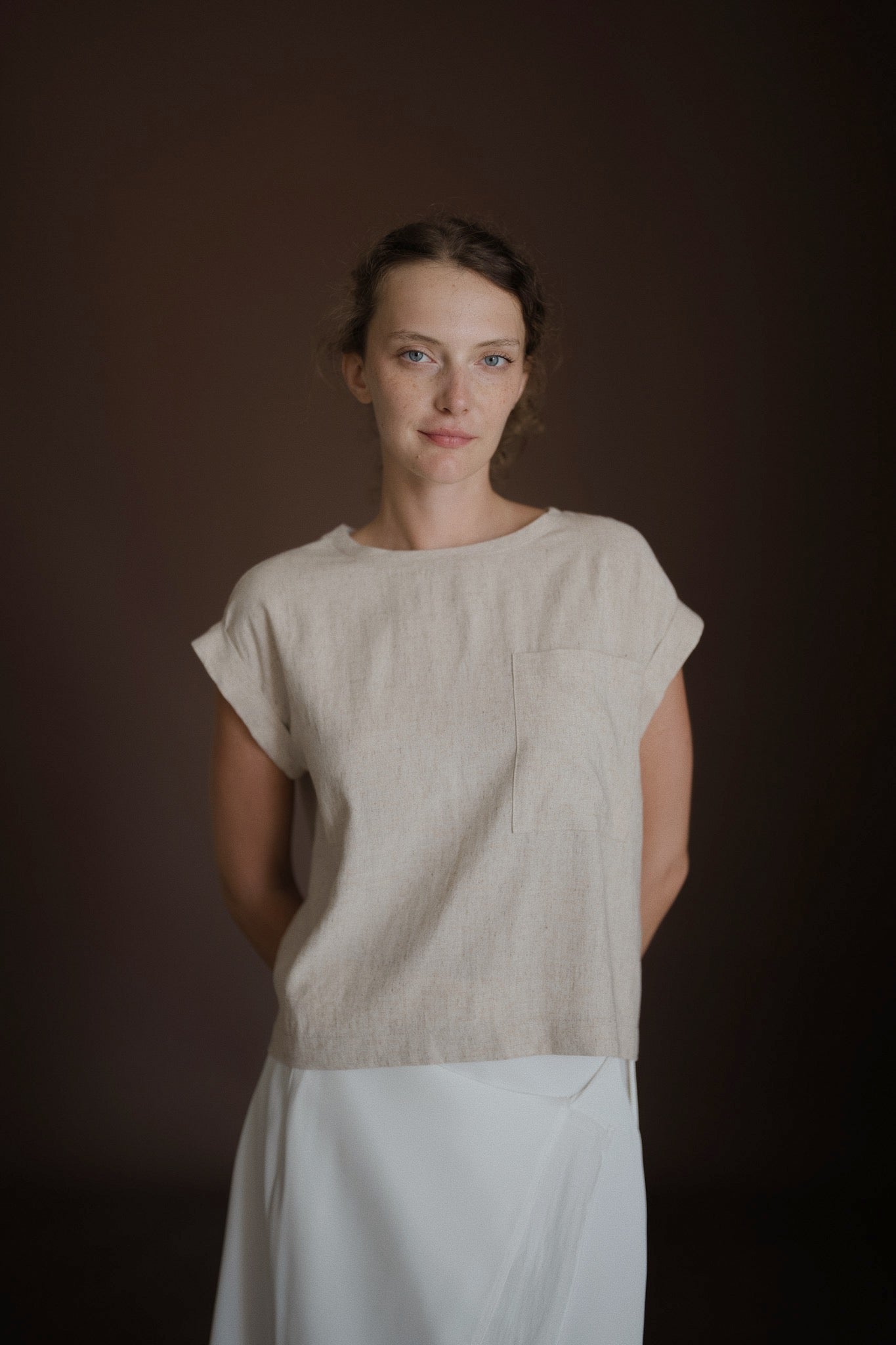 Pocket Linen Top
