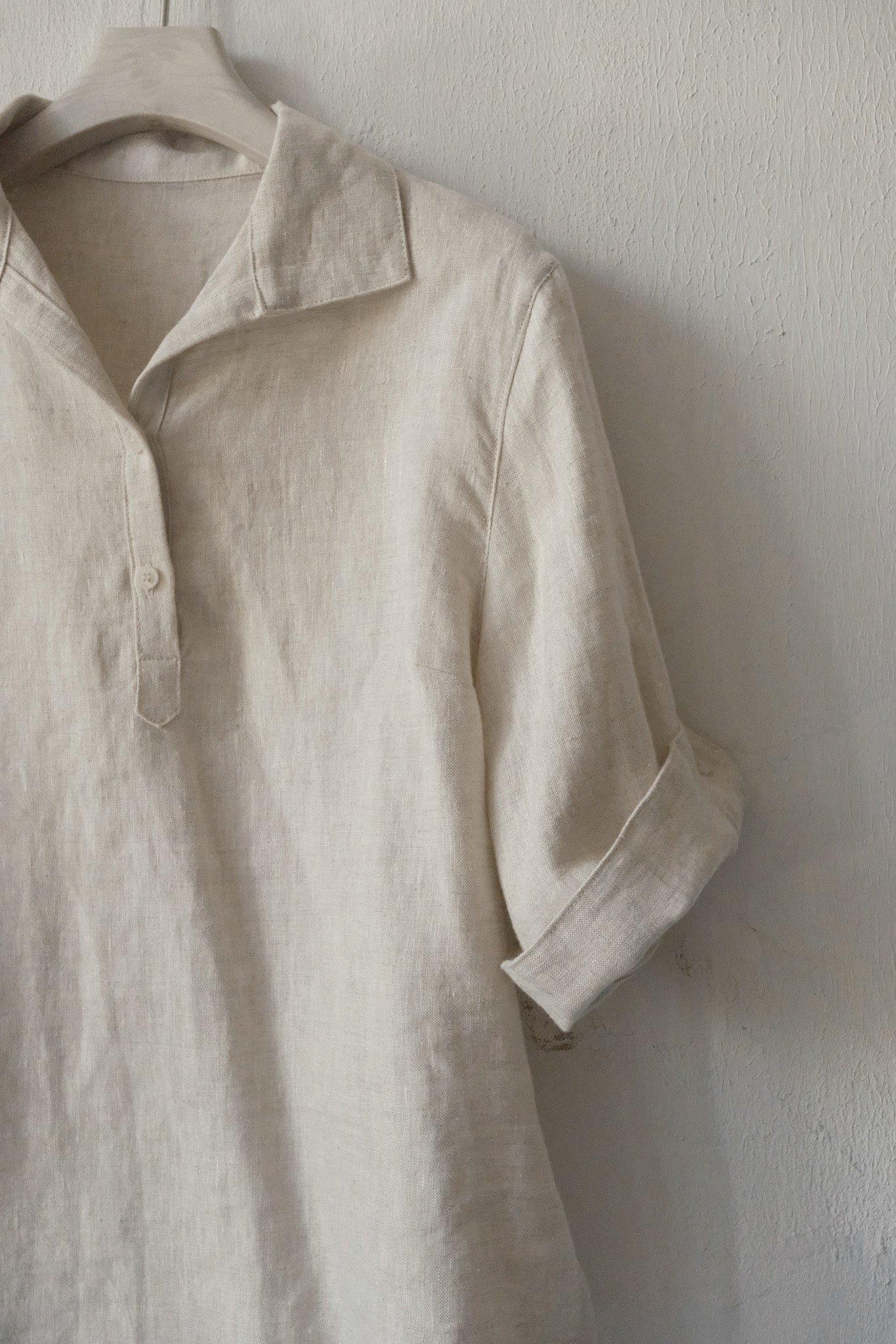 Linen Blouse with Collar