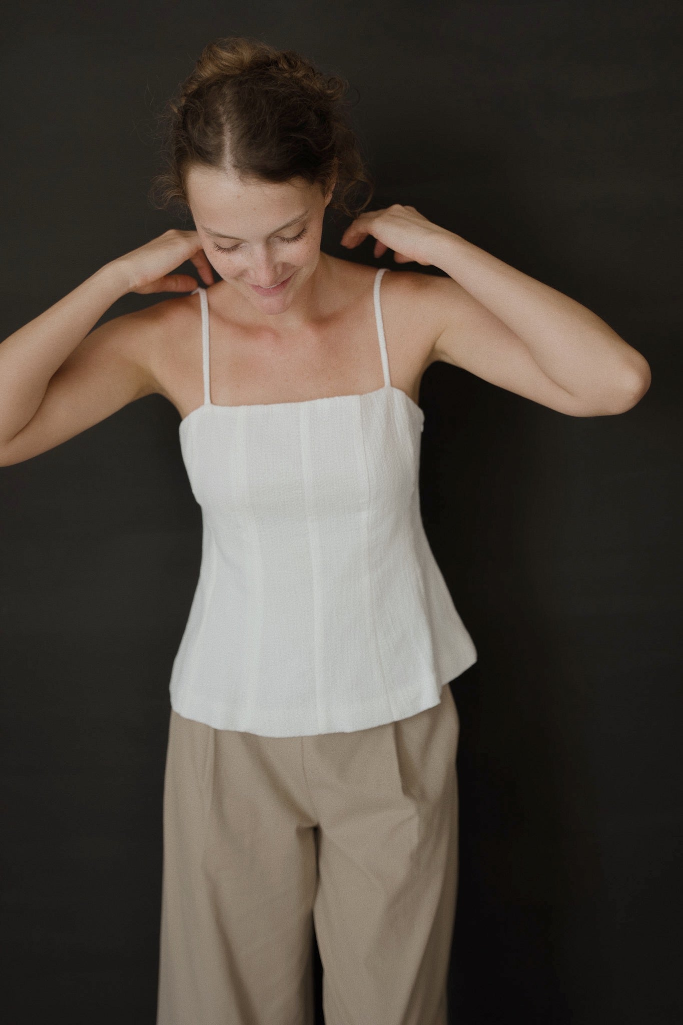 Textured Strap Top