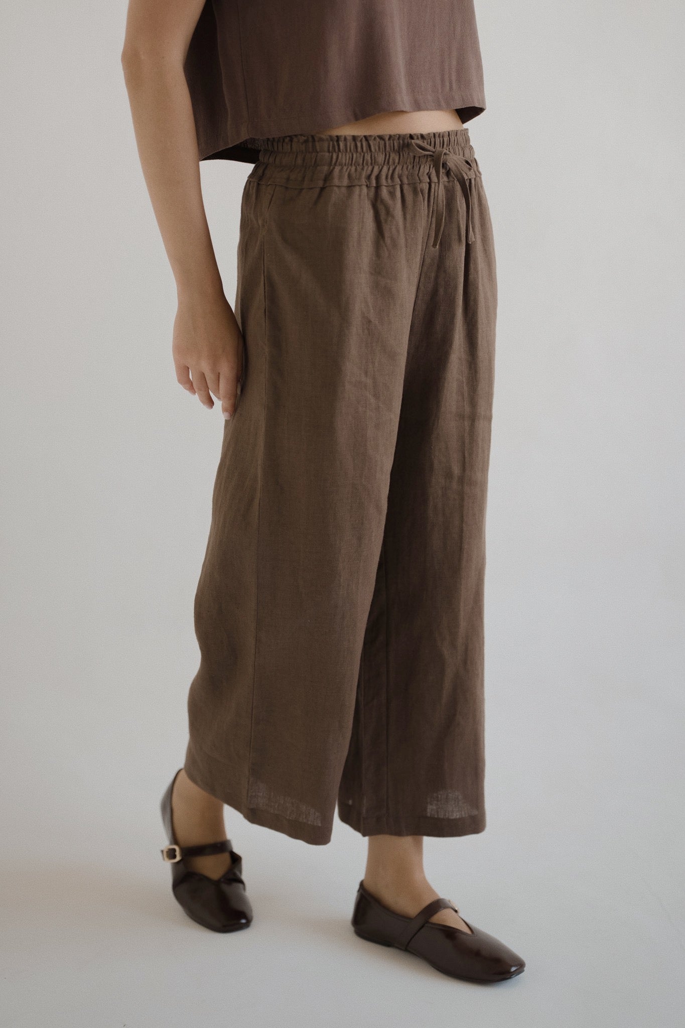 Elasticated Linen Culottes