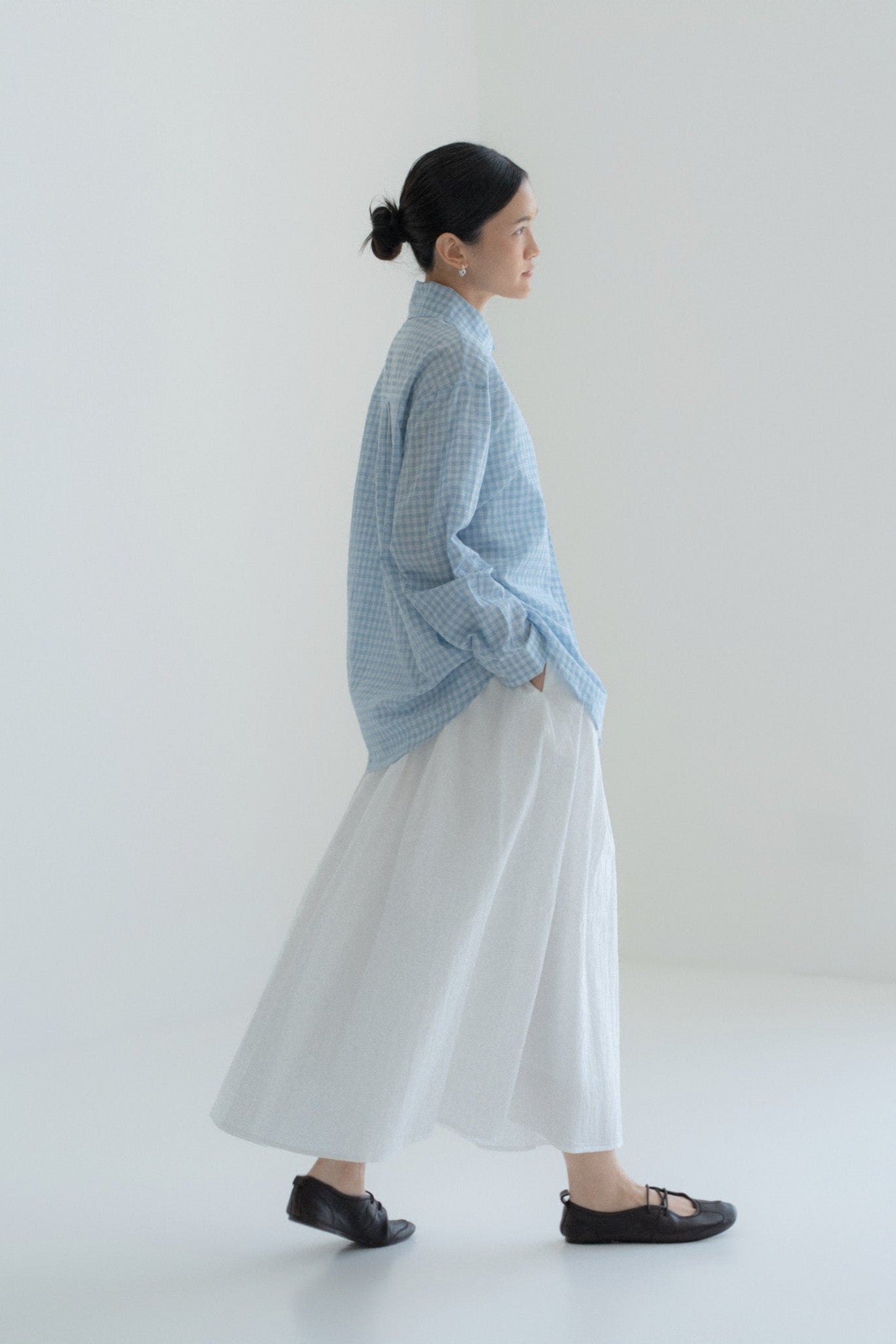Pleated Flare Skirt