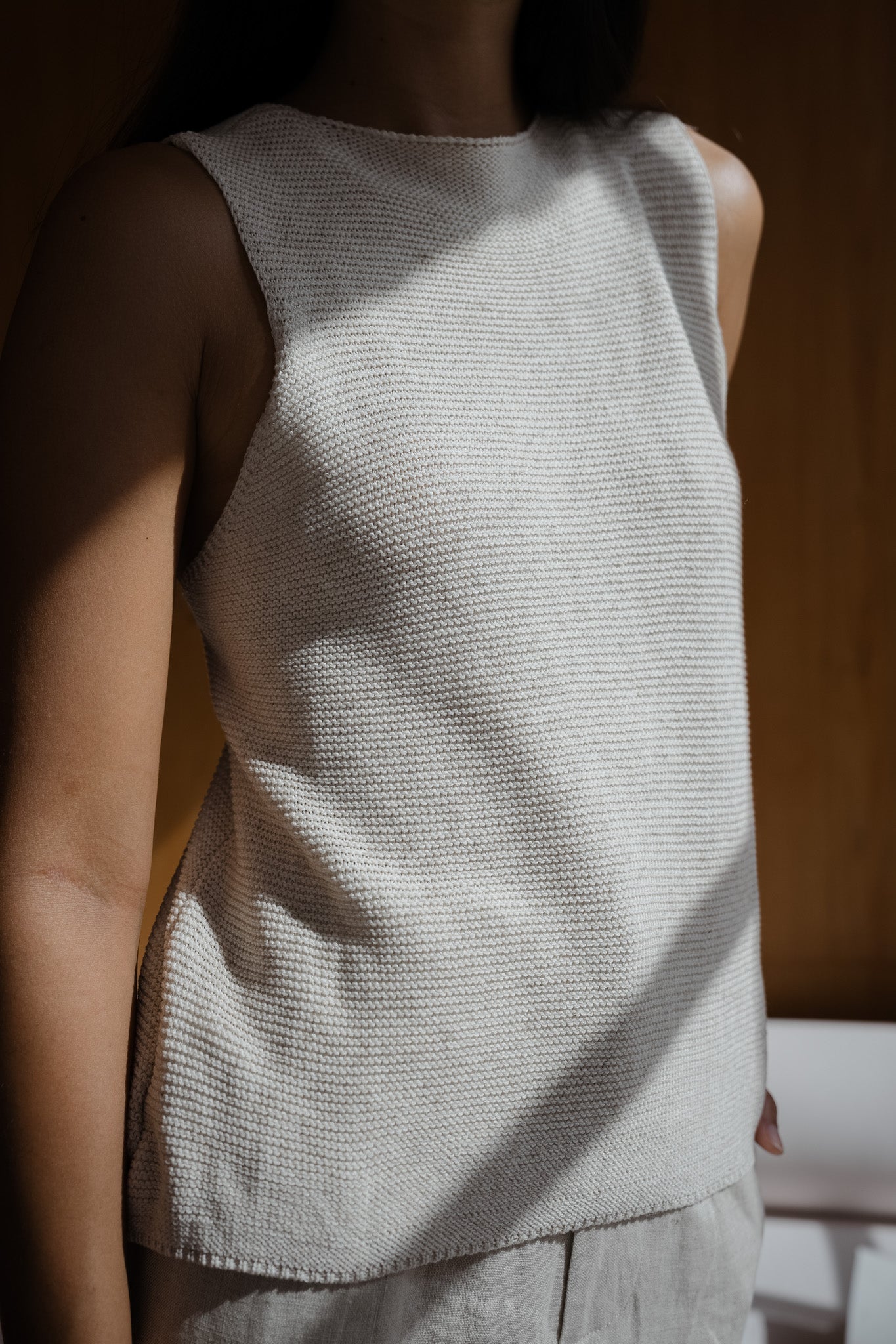 Cross Back Knit Top