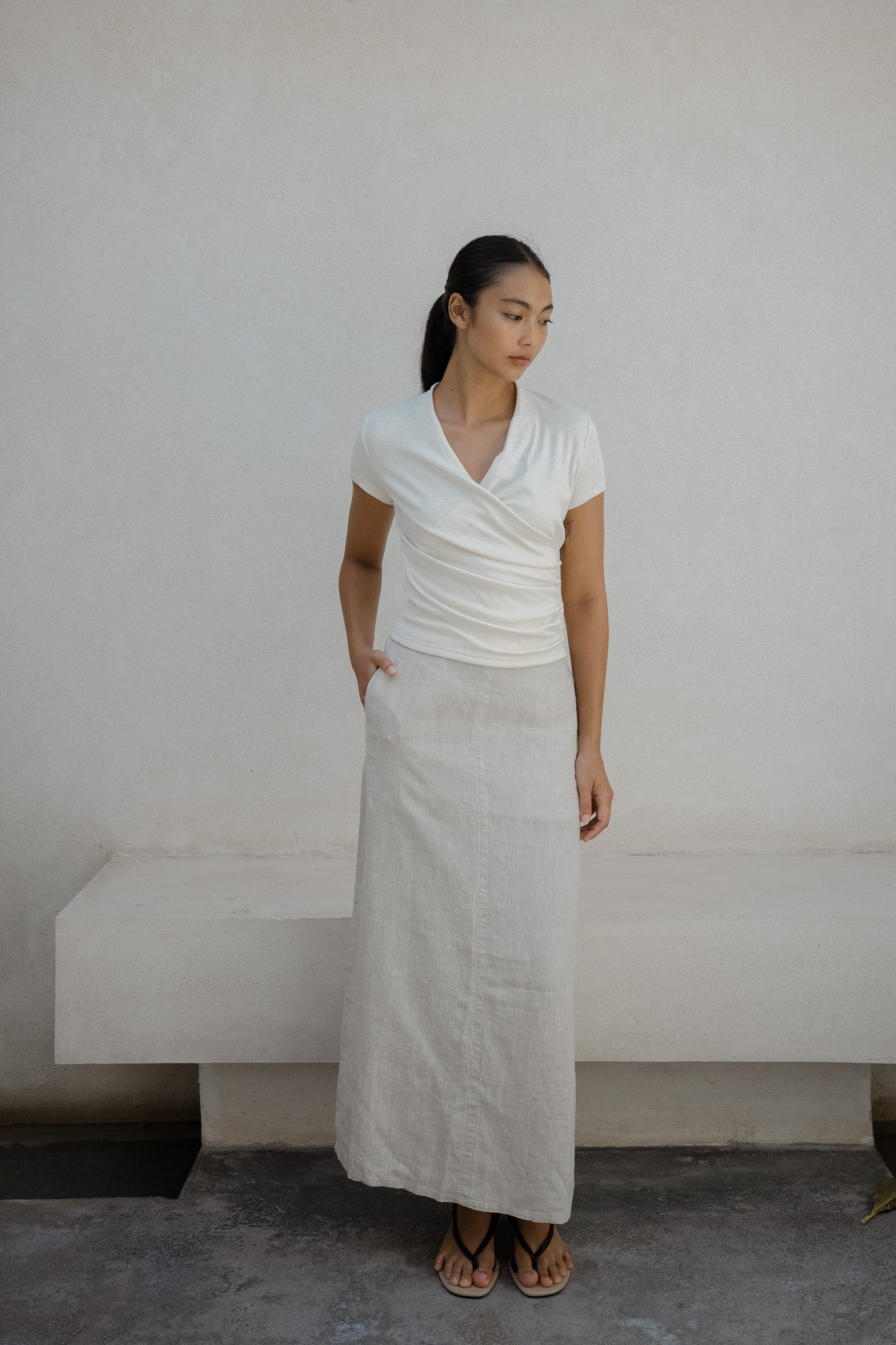 Noon Linen Skirt