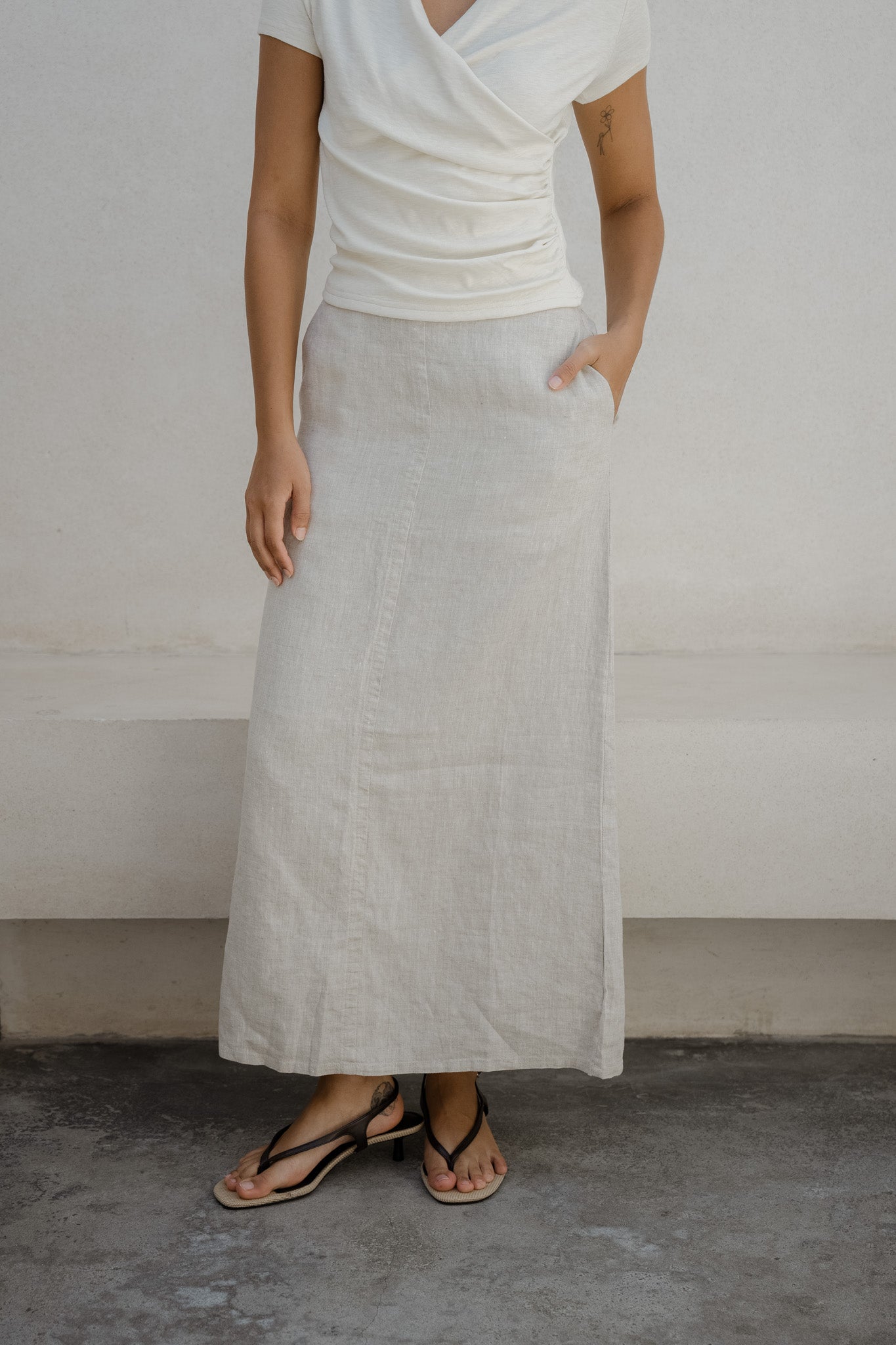 Noon Linen Skirt