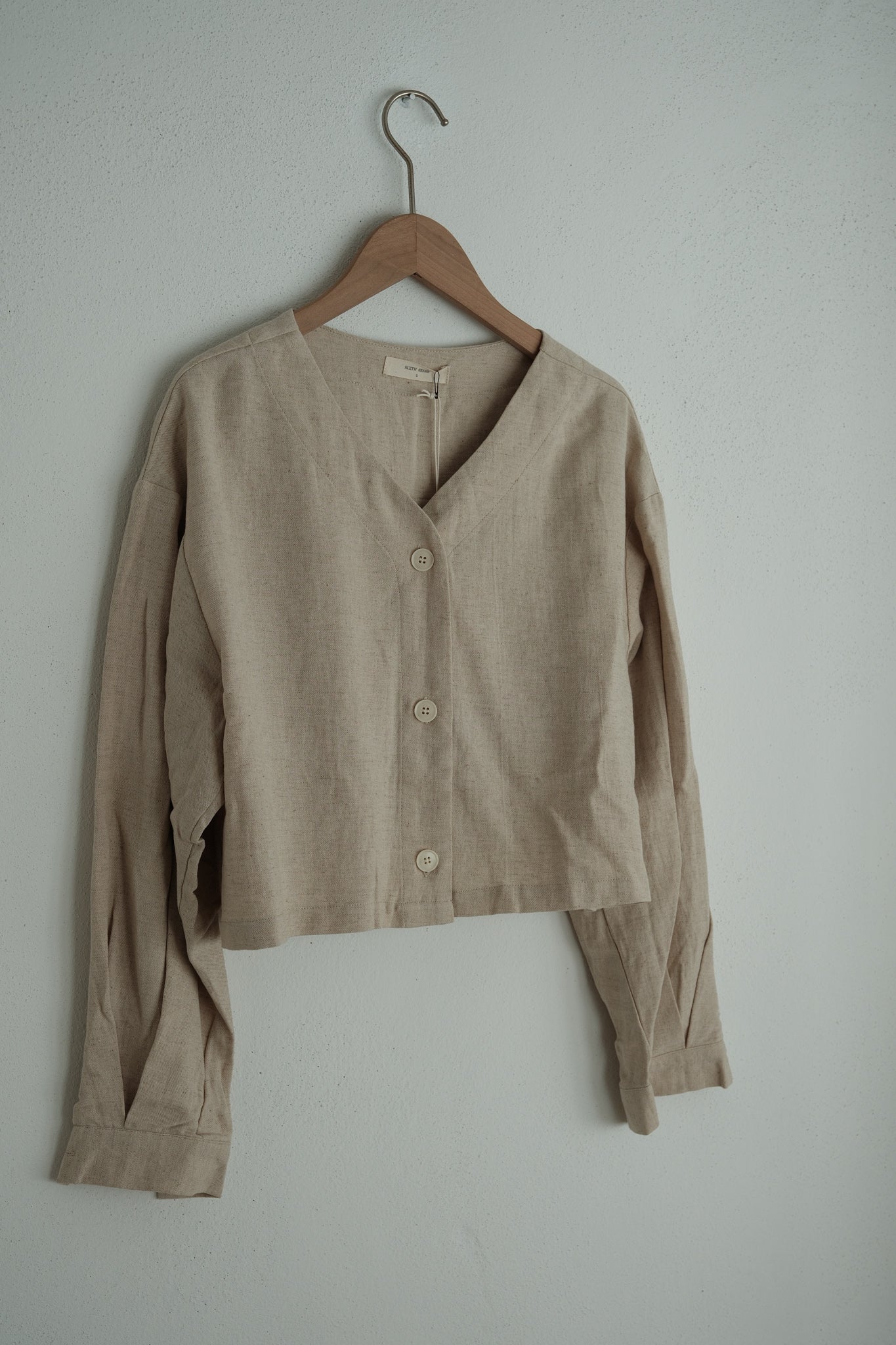 Gael Linen Long Sleeve Top