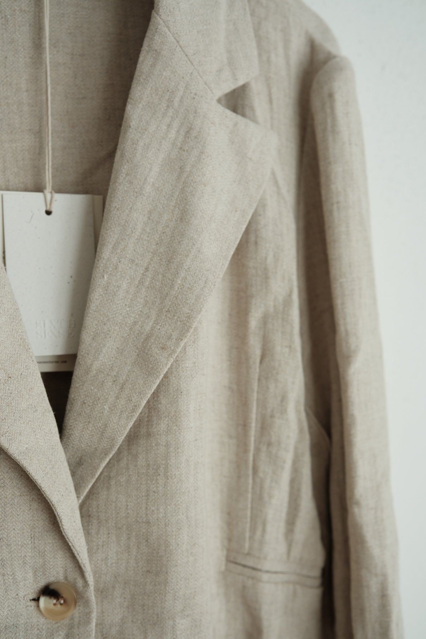 Racquel Linen Blazer Top