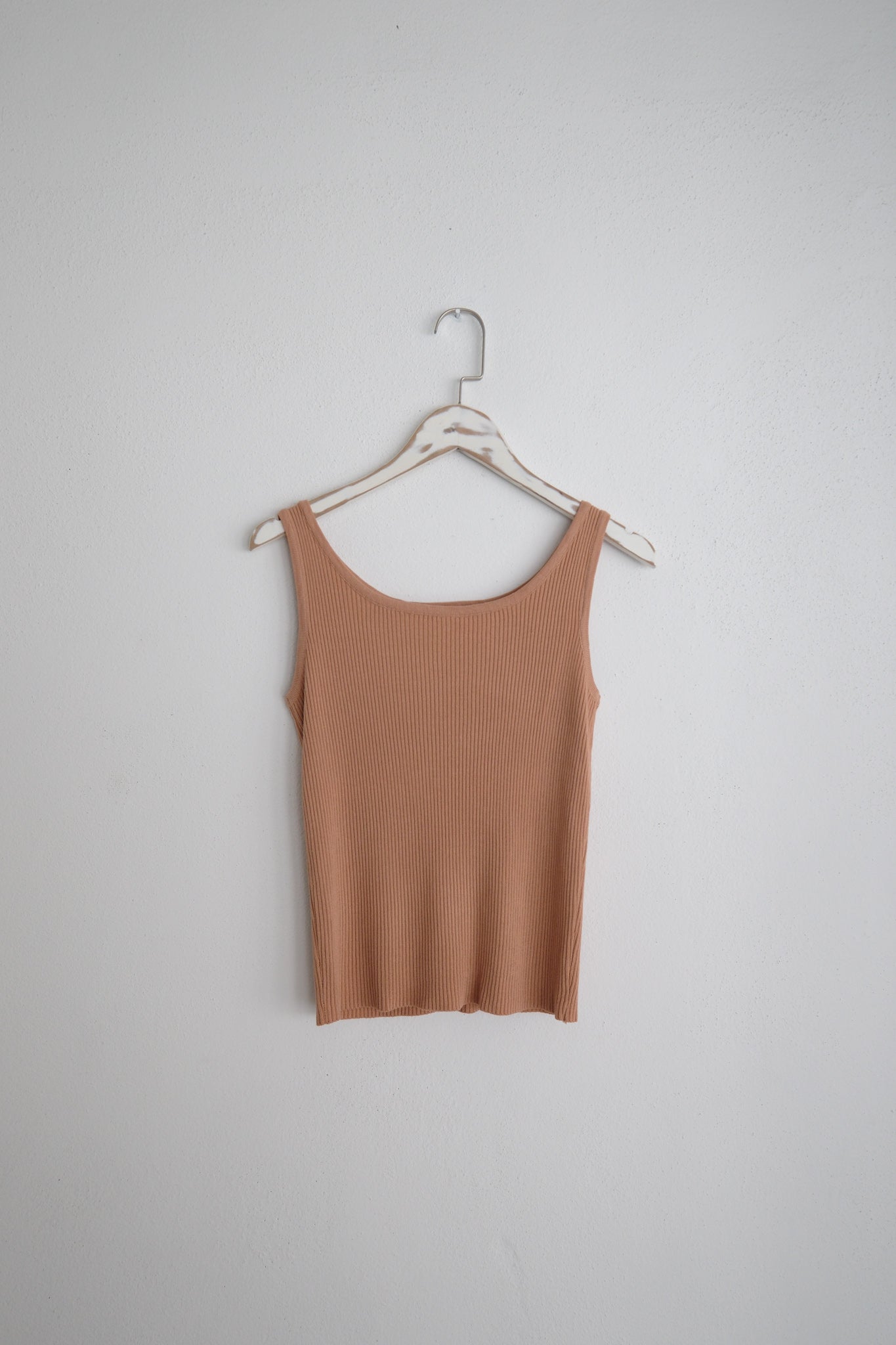Ribbed Scoop Neck Knit Top