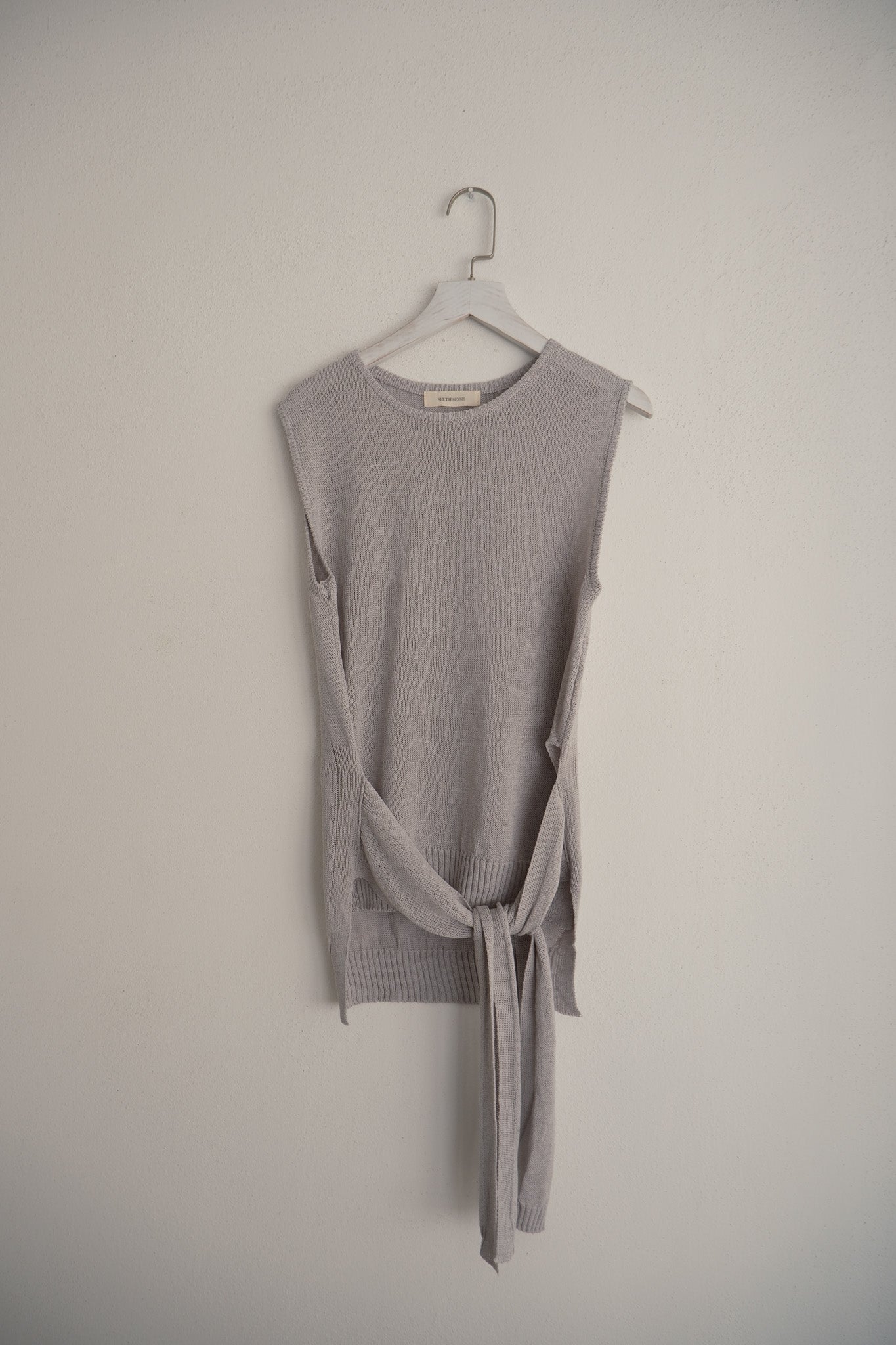 Front Tie Knit Top