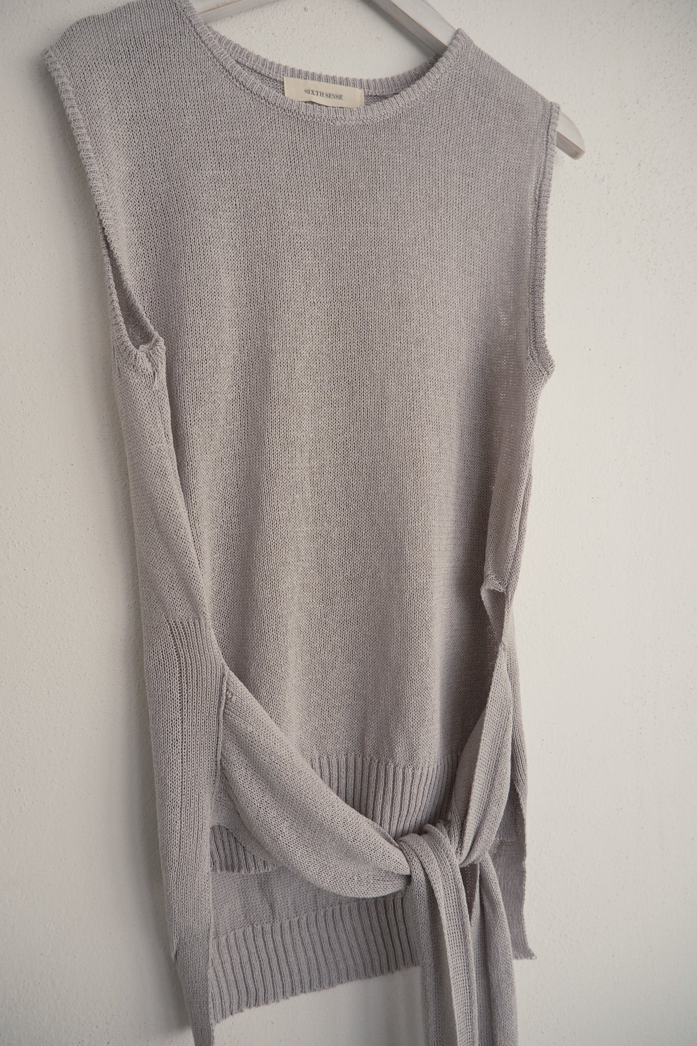 Front Tie Knit Top