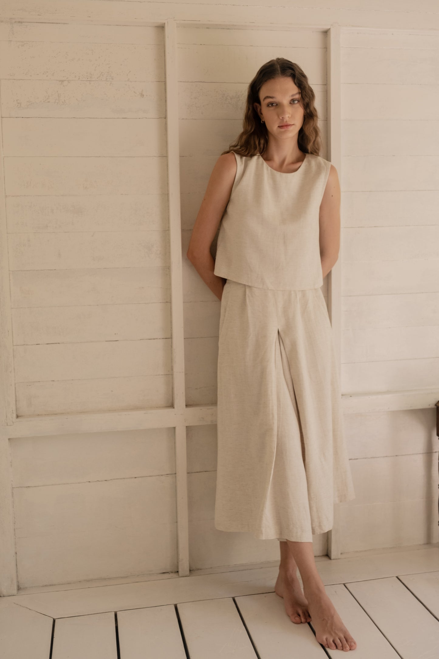Linen Flare Culottes