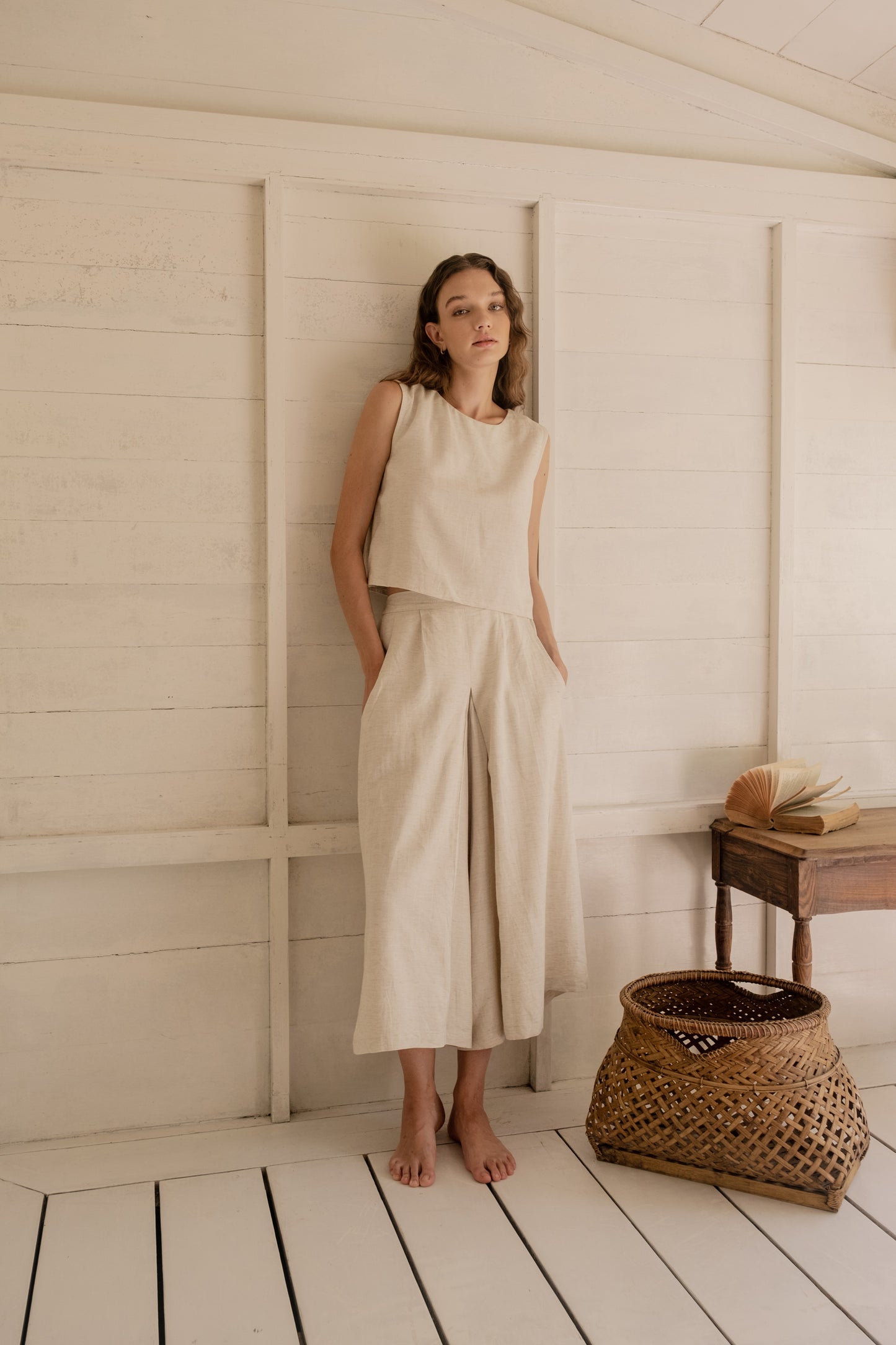 Linen Flare Culottes