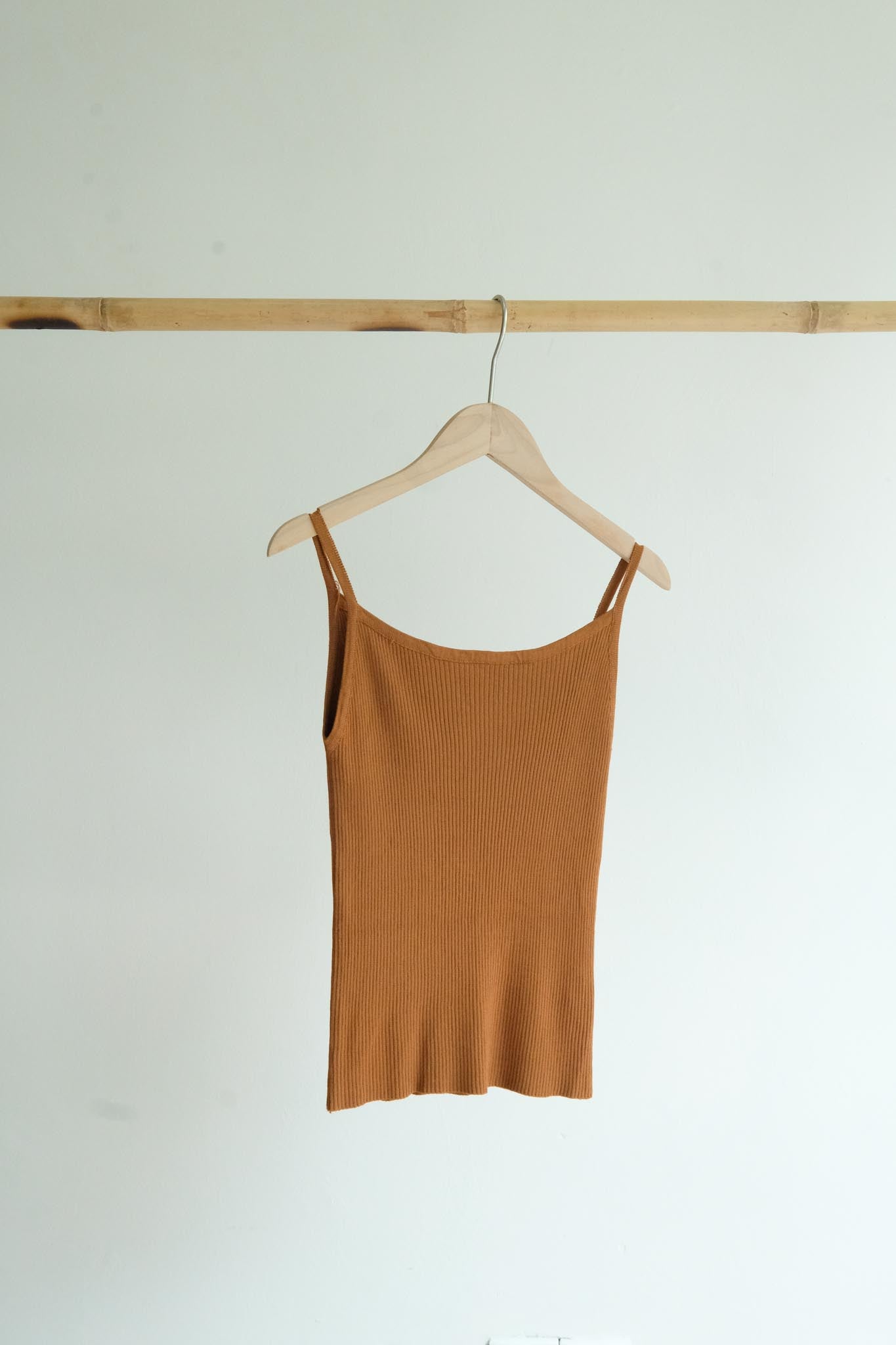 Ribbed Camisole Knit Top