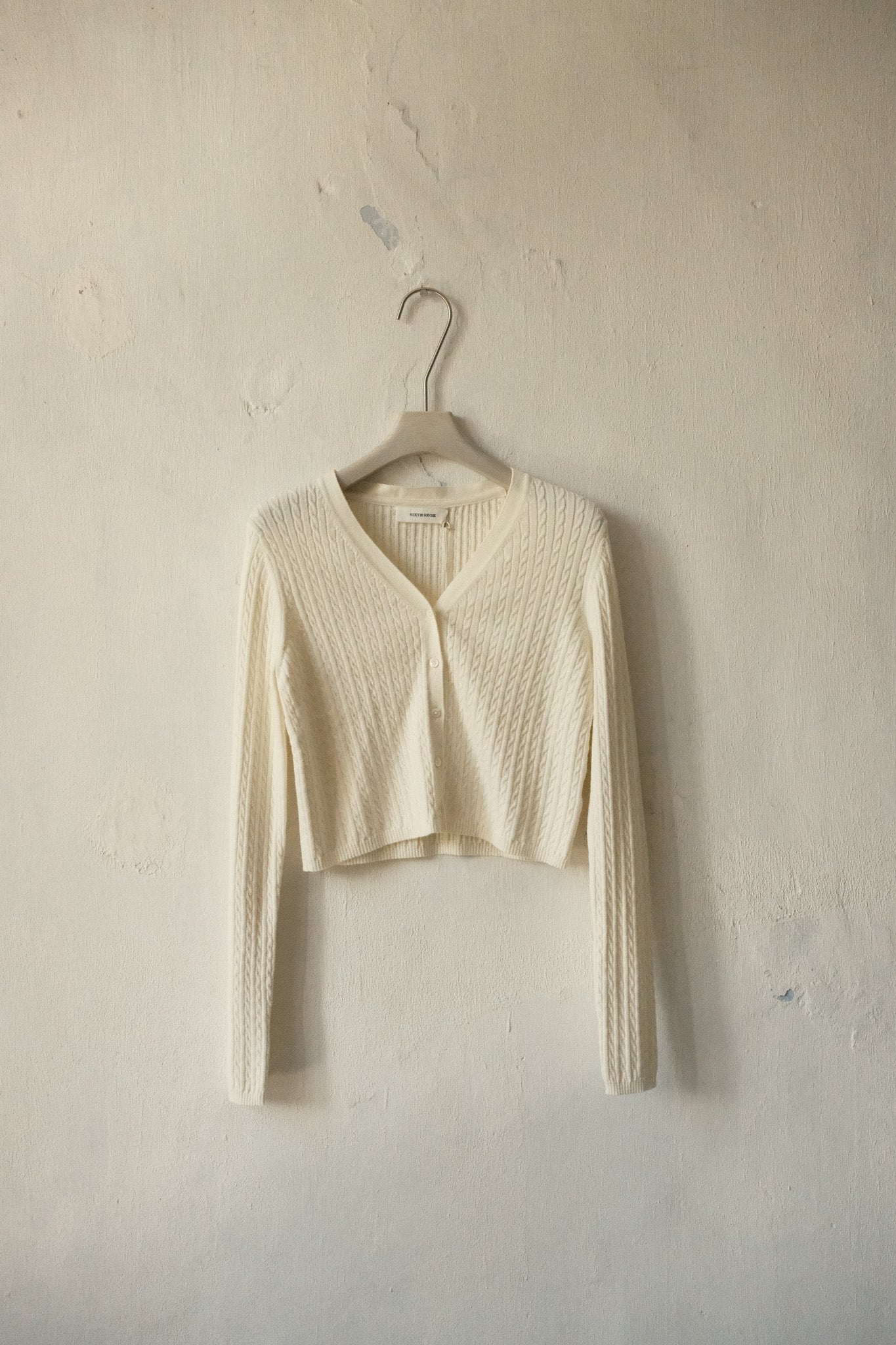 Cropped Knit Cardigan