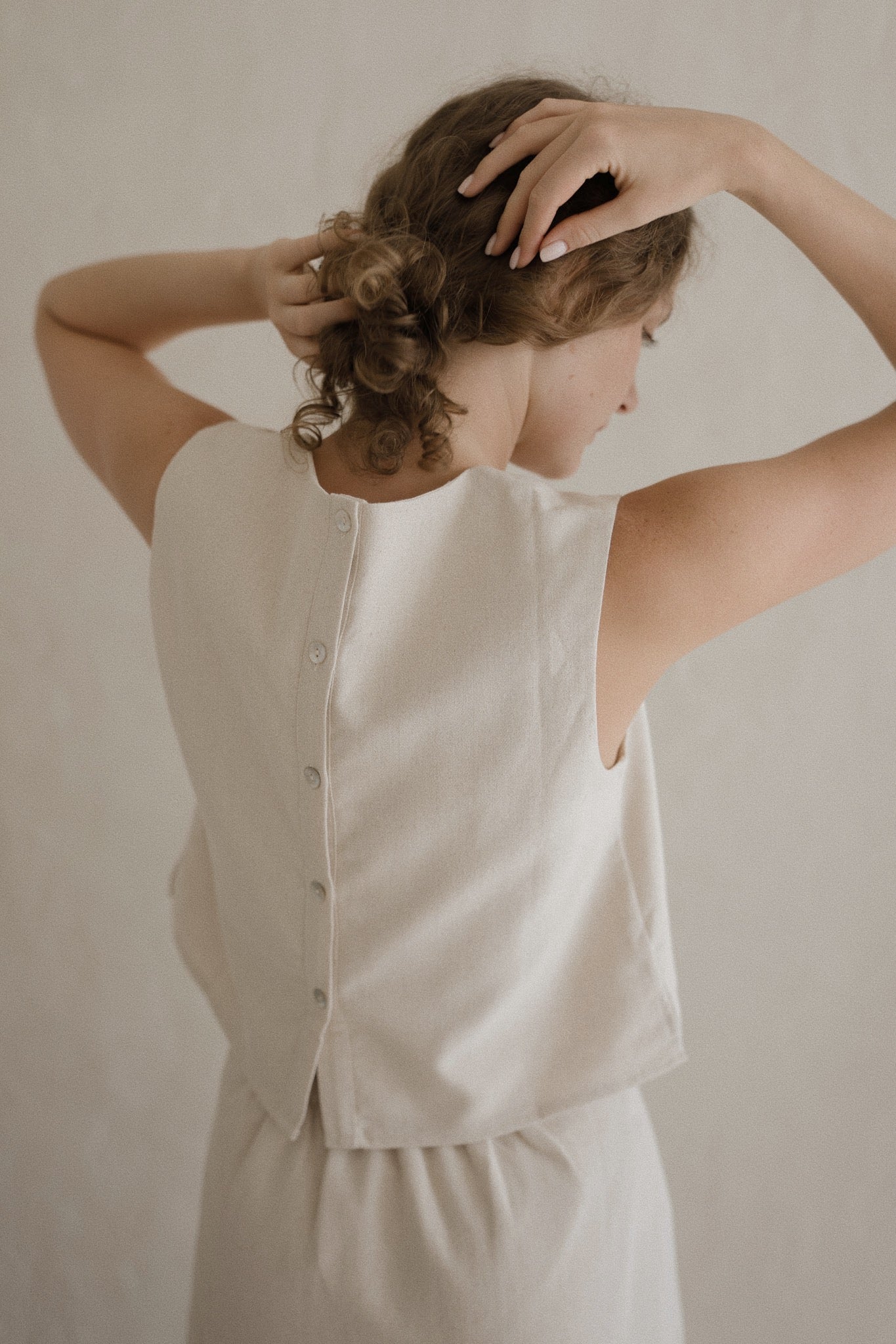 Midi Linen Skirt