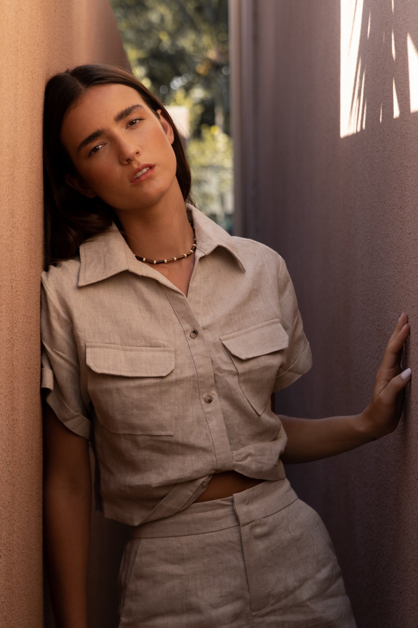 Safari Linen Top