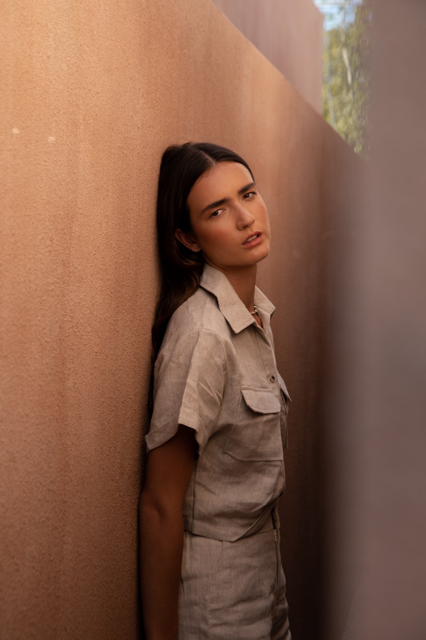 Safari Linen Top