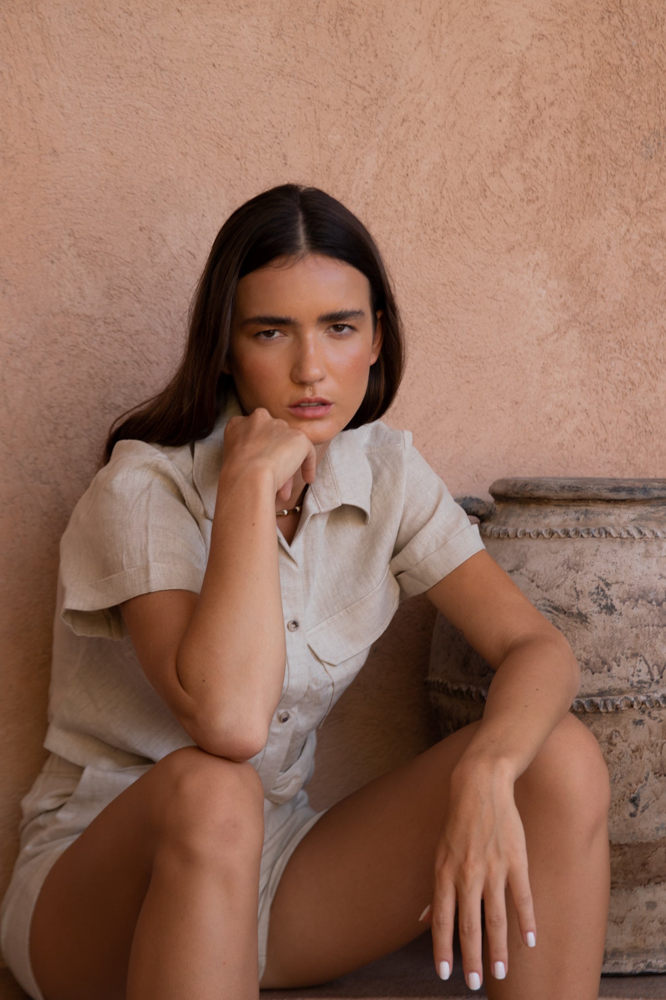 Safari Linen Top