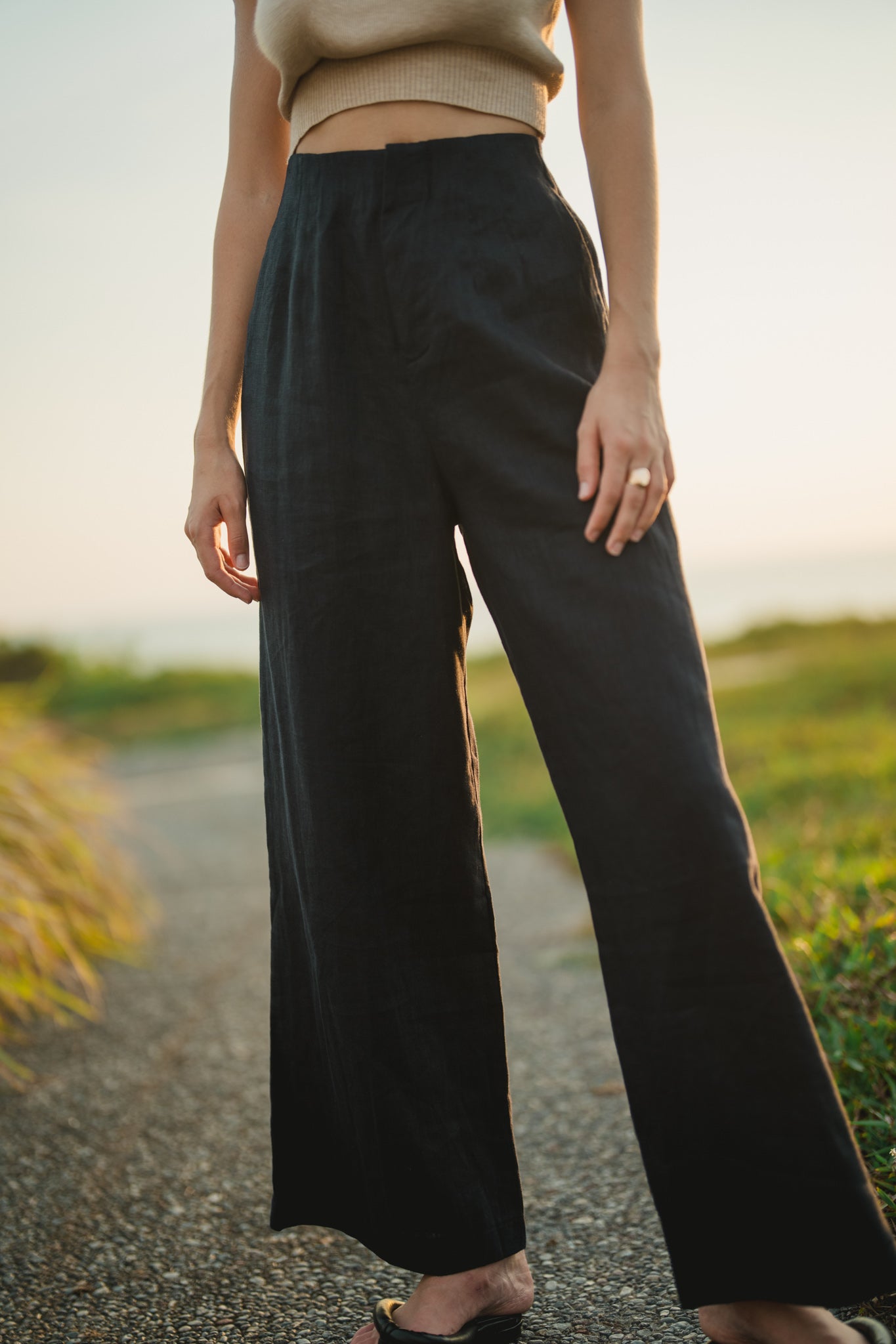 Gallery Ramie Long Trousers