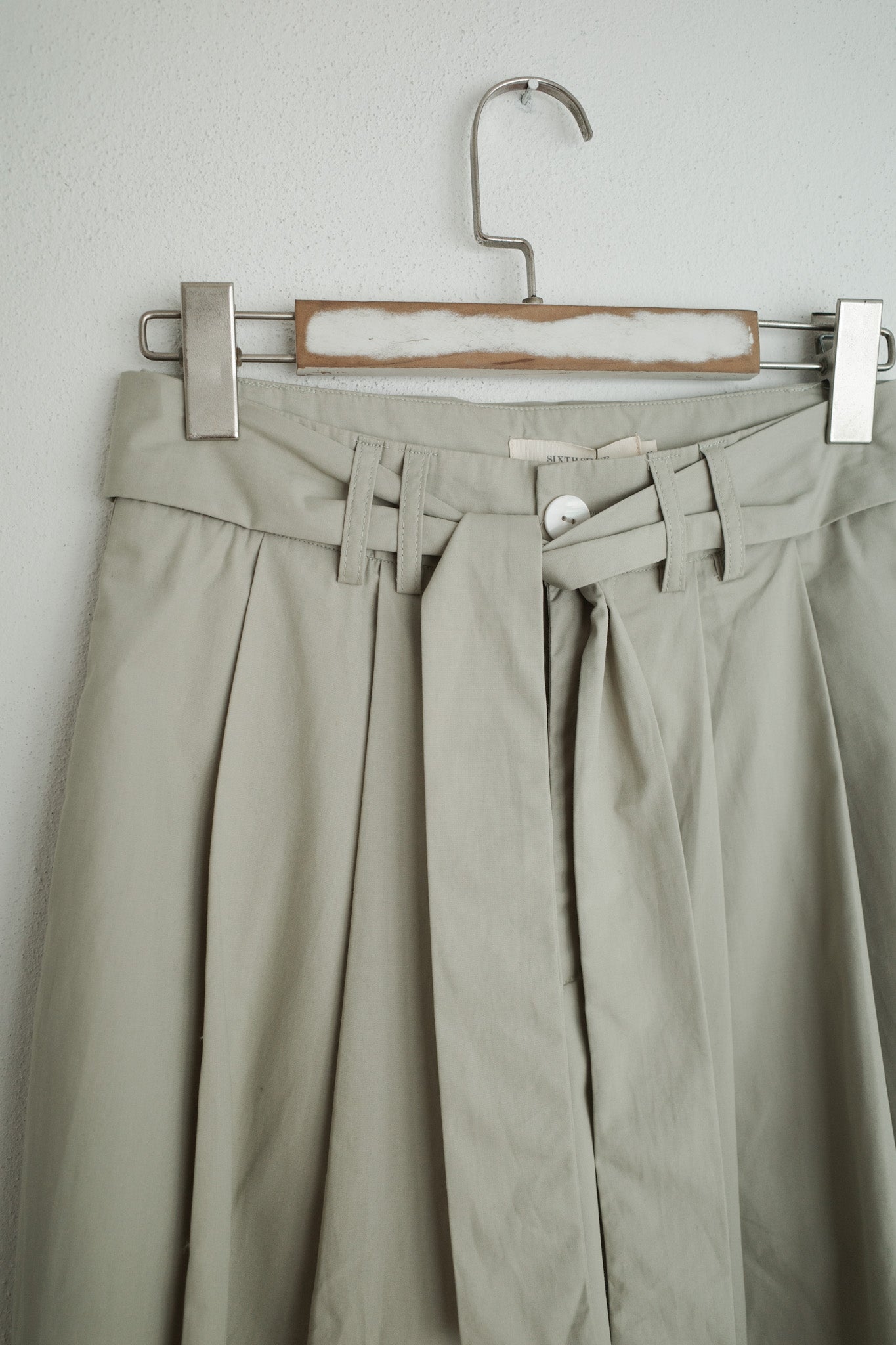 Belted Tailored Trousers