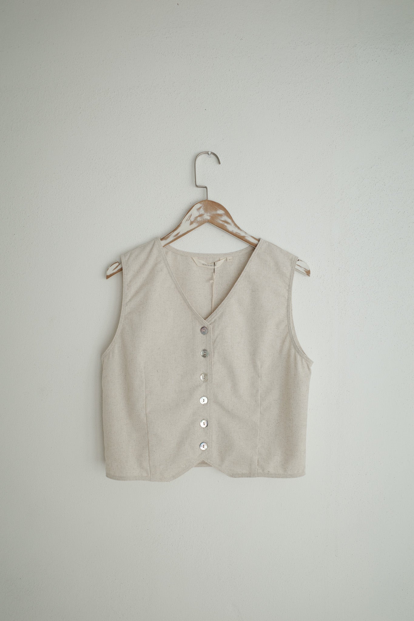 Noelia Linen Vest