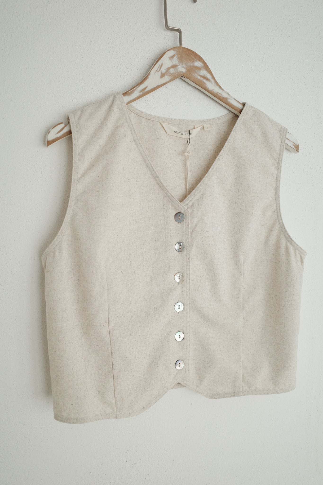 Noelia Linen Vest