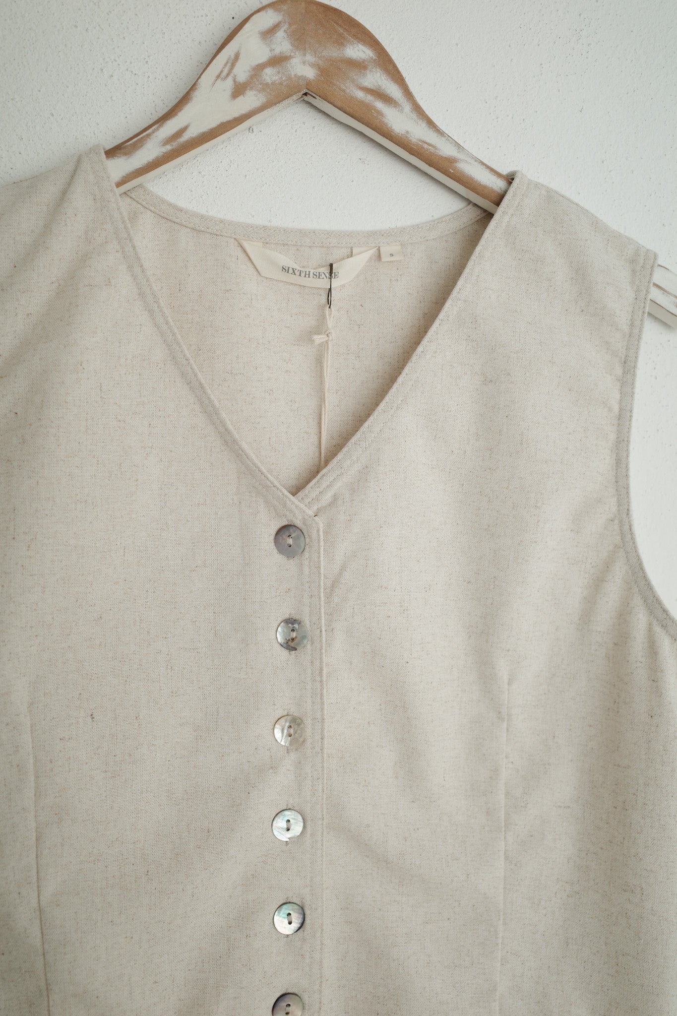 Noelia Linen Vest
