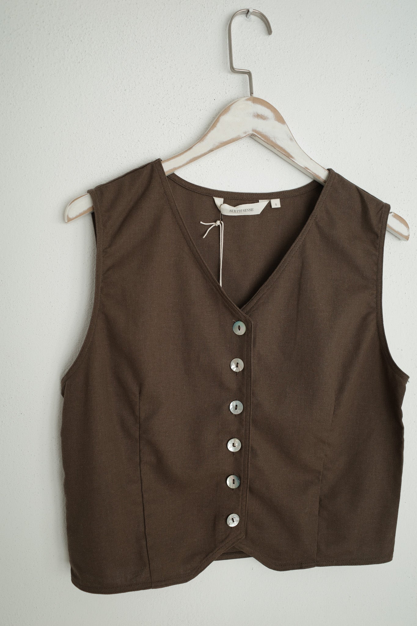 Noelia Linen Vest