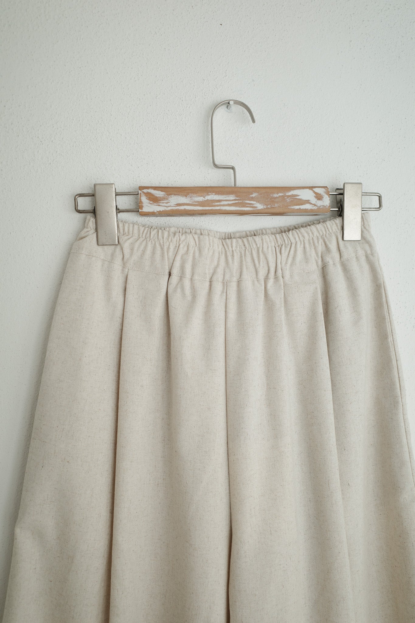 Camille Elasticated Flare Linen Trousers