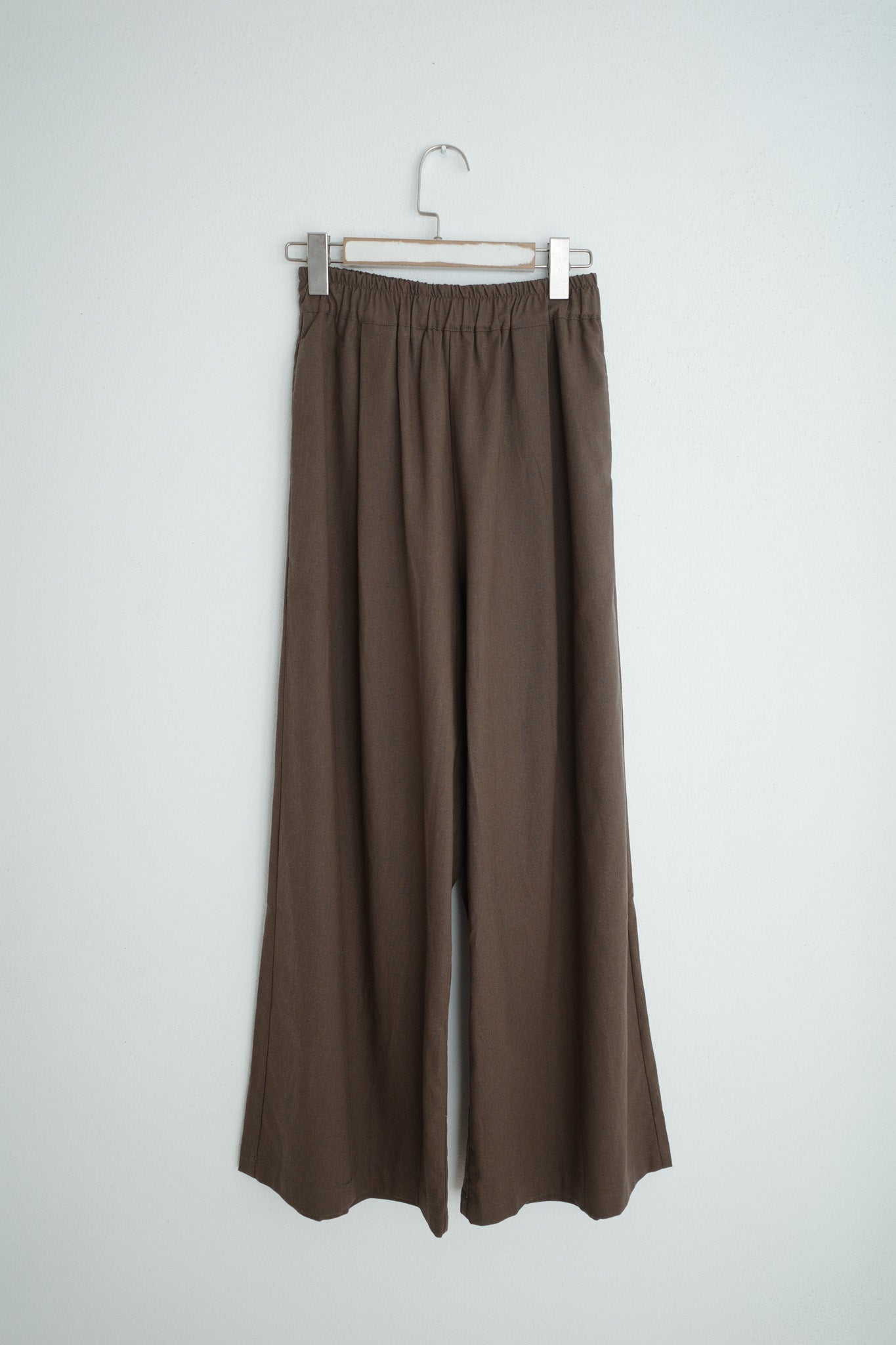 Camille Elasticated Flare Linen Trousers