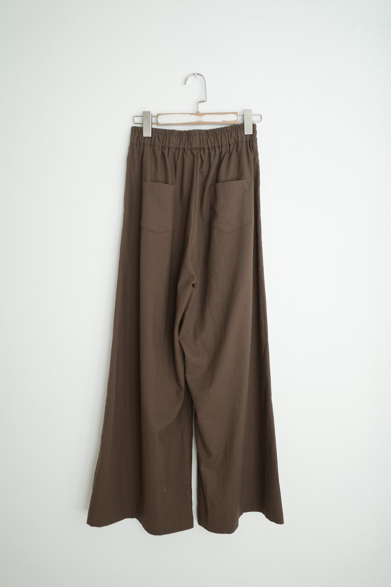 Camille Elasticated Flare Linen Trousers