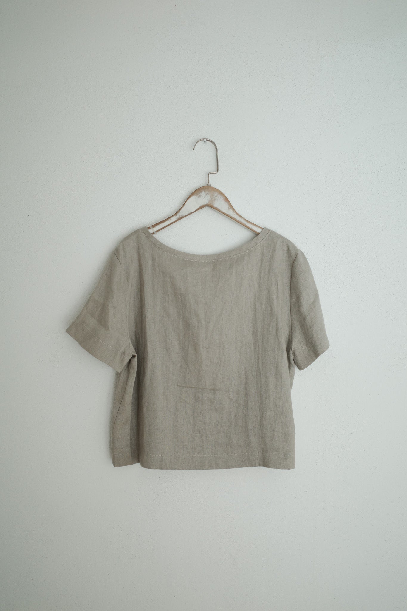 Short Sleeve Linen Top