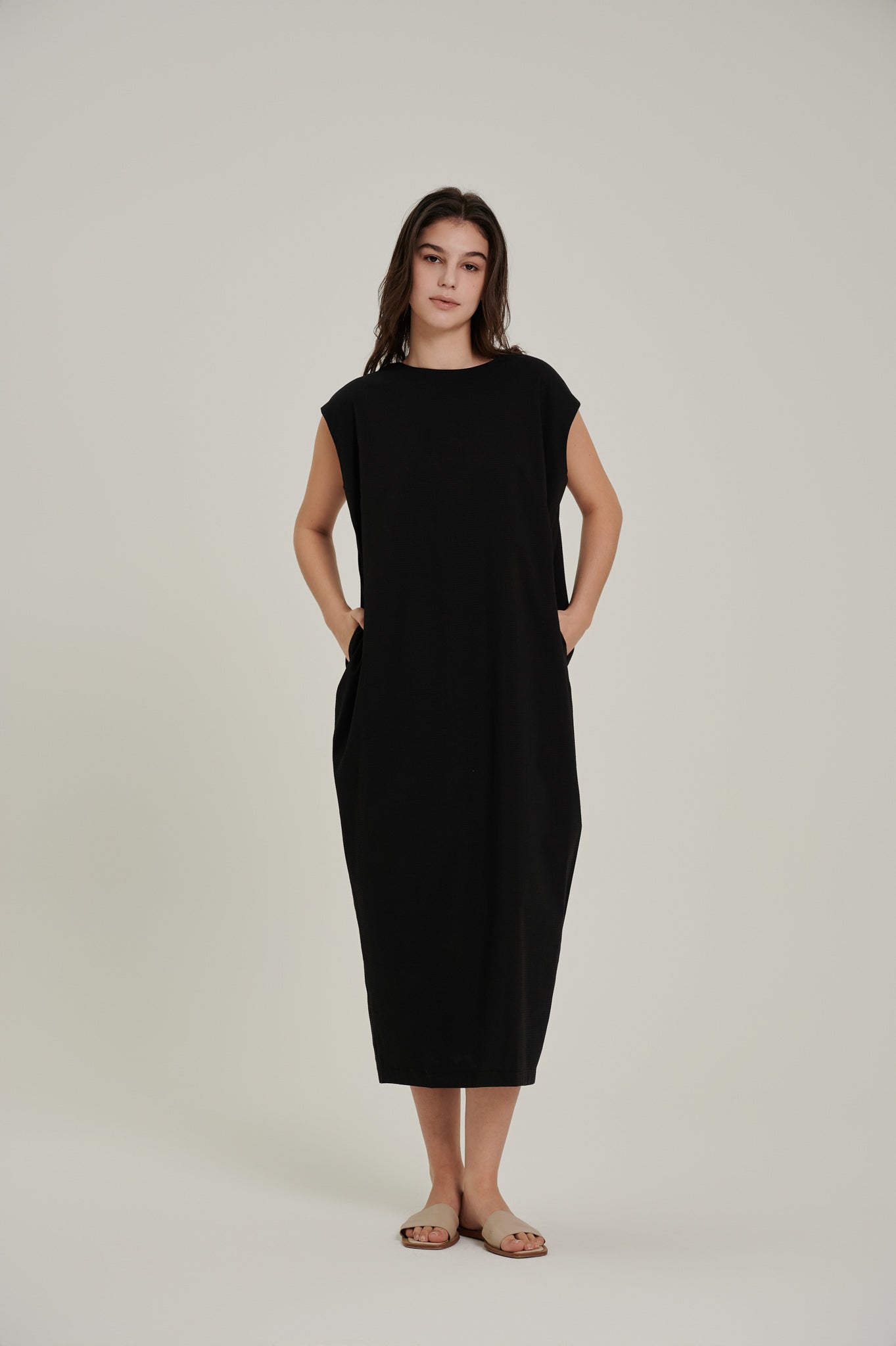 Seersucker Structured Dress