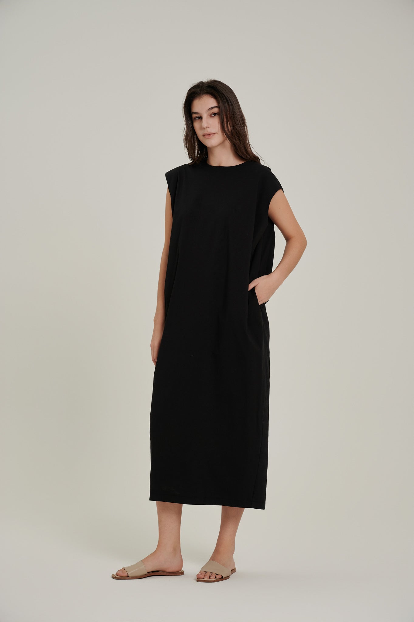 Seersucker Structured Dress