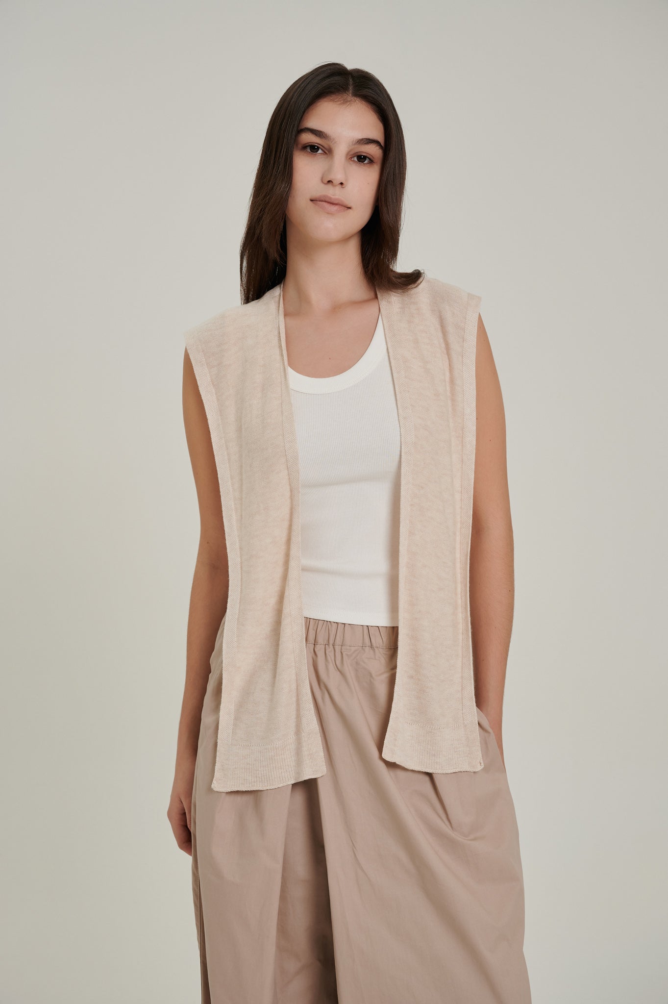 Flare Overlap Long Trousers