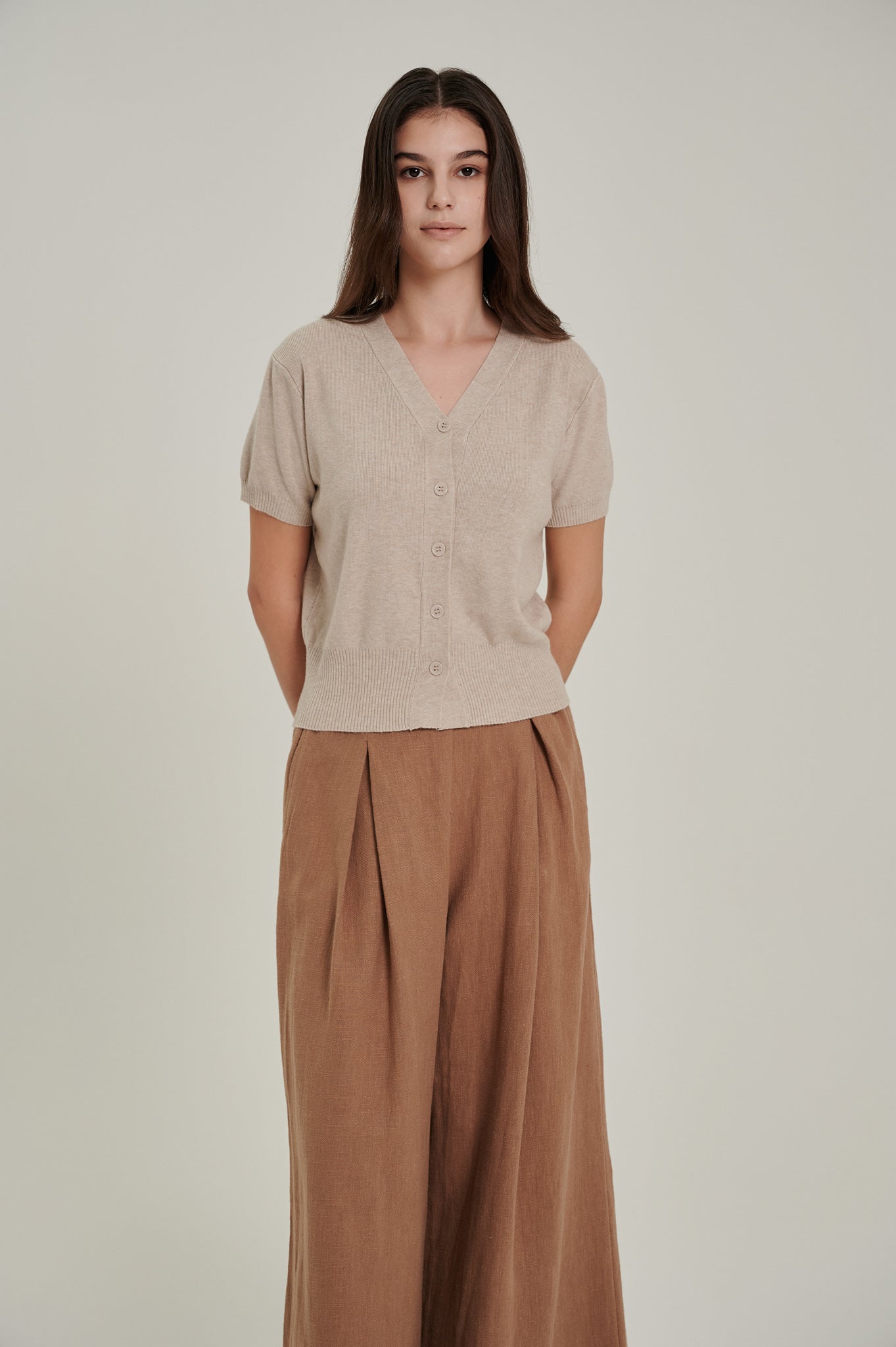 Short Sleeve Knitted Top