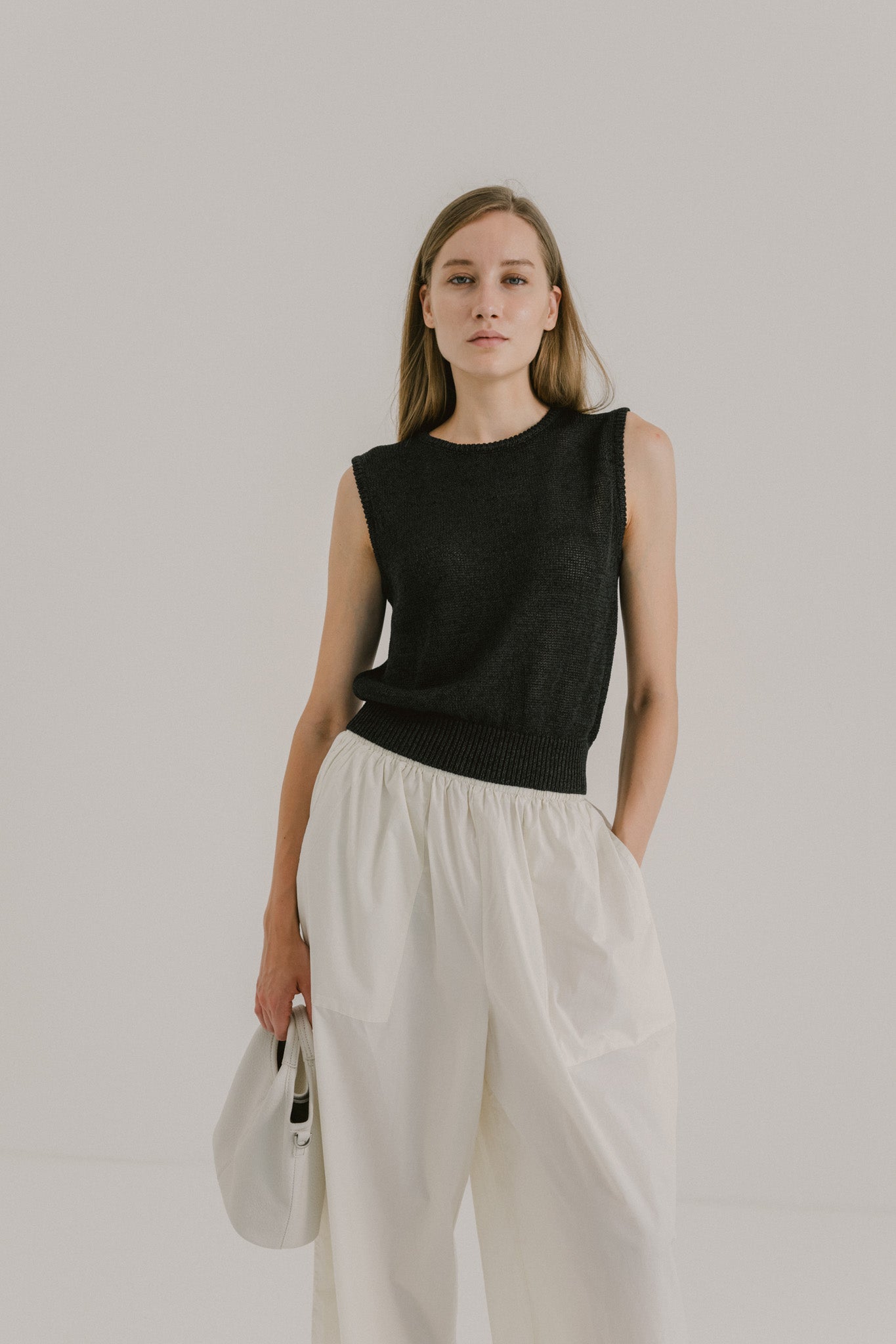 Cotton Flare Trousers